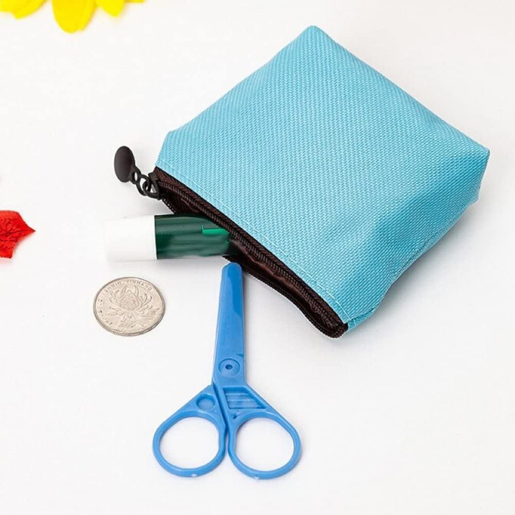 4pcs Mini Canvas Coin Purse - Small Portable Wallet for Credit Cards, ID, Keys, Headphones & Lipstick | Perfect for Travel, Shopping & Everyday Use