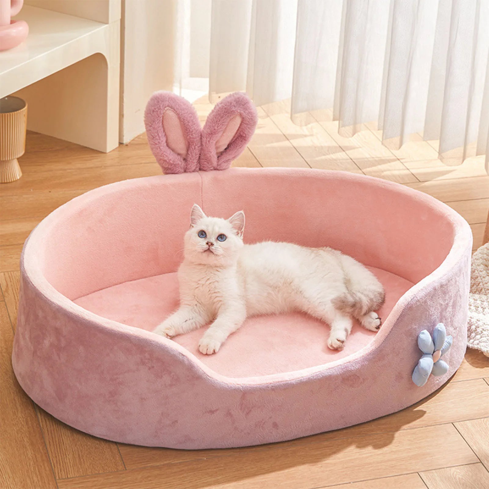 Washable & Soft Pet Bed - Cozy Dog & Cat Bed for Small to Large Pets - Perfect for Crates, Floors & Home Use