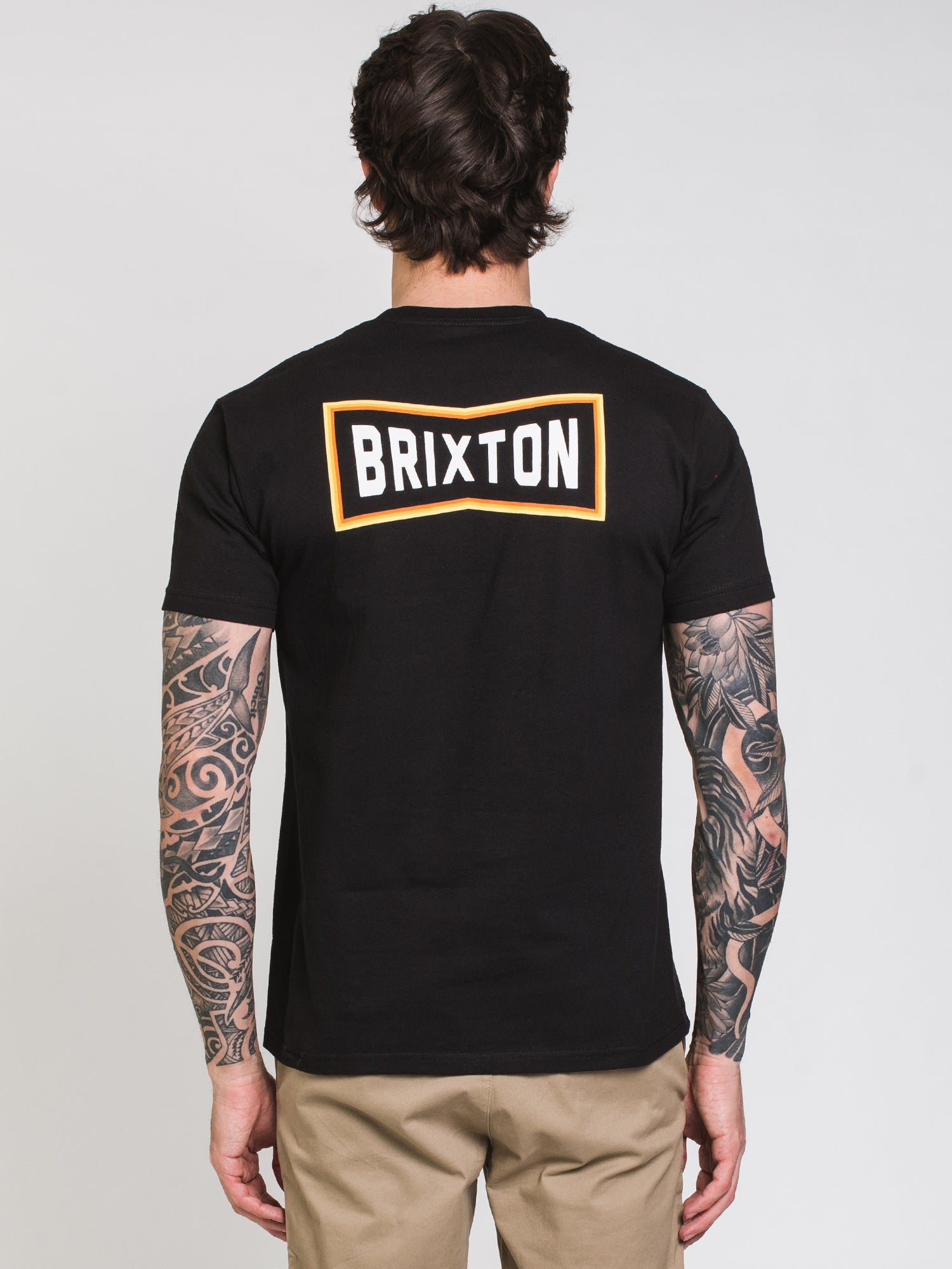 Brixton Truss Short Sleeve T-Shirt for Men - Casual Graphic Tee - Clearance Sale - Perfect for Streetwear & Everyday Wear