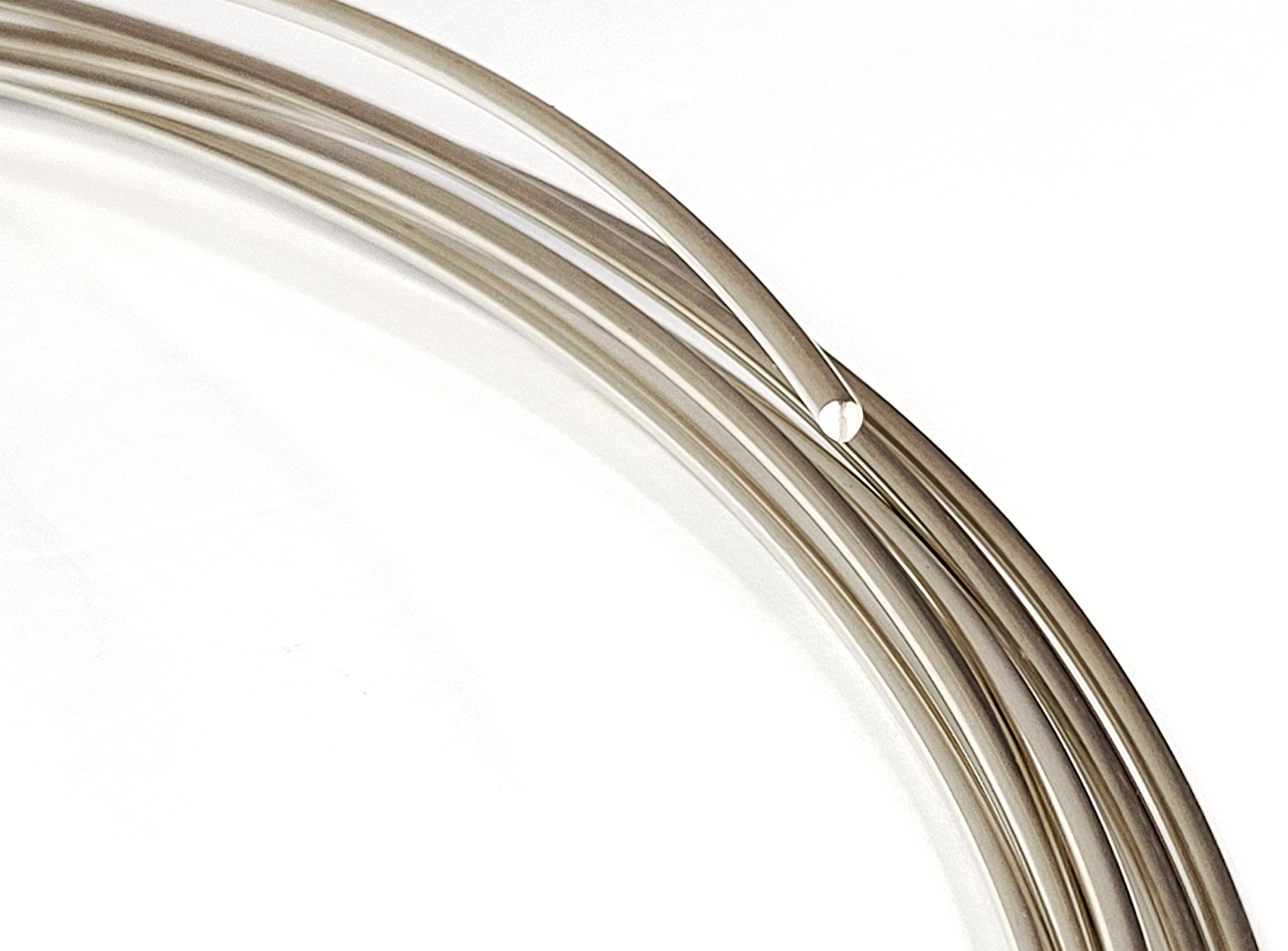 10 Gauge Round Dead Soft 925 Sterling Silver Wire - 3 Feet Jewelry Making Supplies for Bracelets, Necklaces & DIY Crafts | Premium Quality Artisan Wire by WIZART