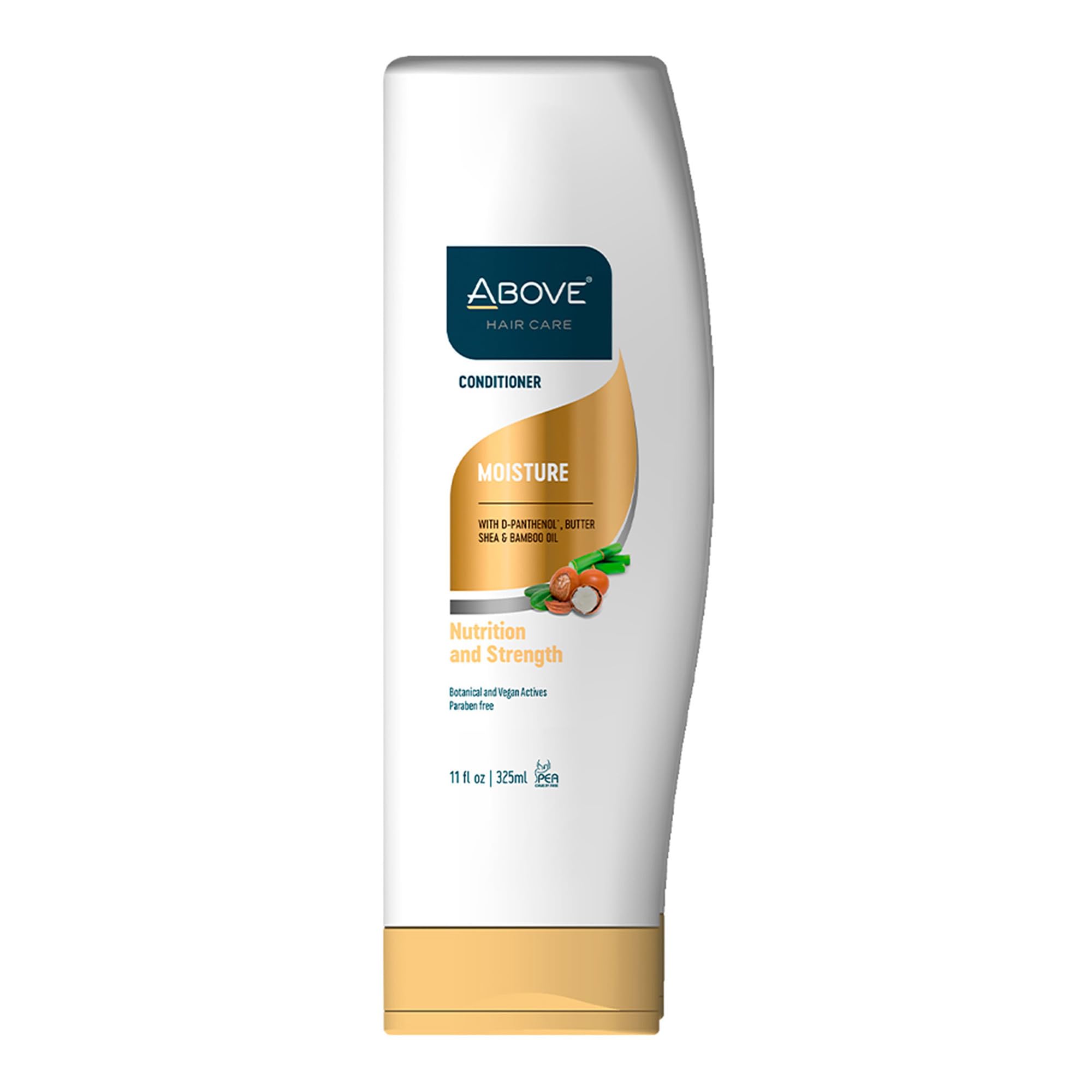 ABOVE Moisture Conditioner 11 oz - Anti-Frizz Deep Conditioning Treatment with Shea Butter & Bamboo Oil - Hydrating Hair Conditioner for Afro, Dry, Brittle Hair - Perfect for Daily Use & Salon-Quality Results at Home