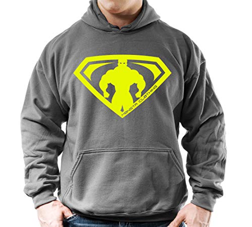 Grey Hoodie W/ Safety Yw Art