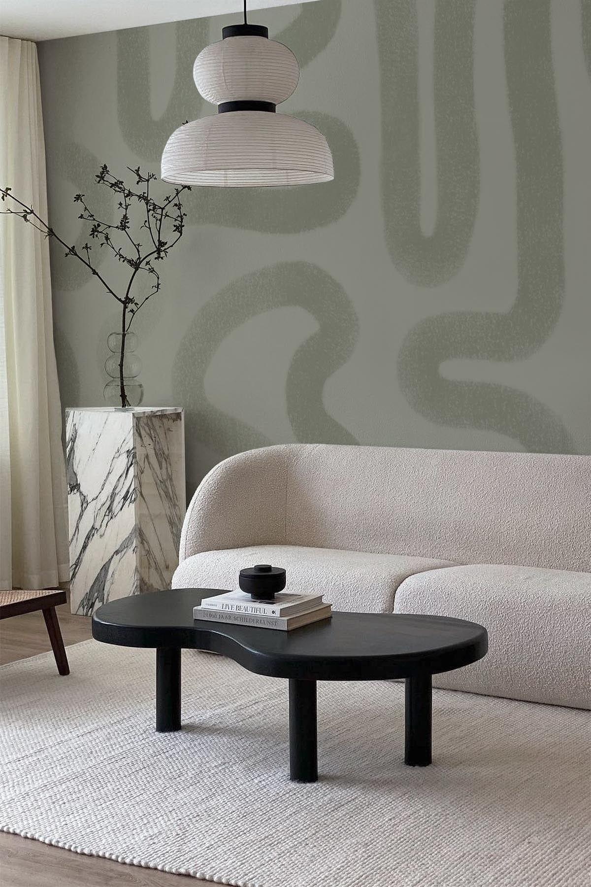 Organic Brushstroke Dusty Green Paint - Premium Eco-Friendly Matte Finish for Walls & Furniture - Perfect for Home Decor, DIY Projects & Artistic Creations