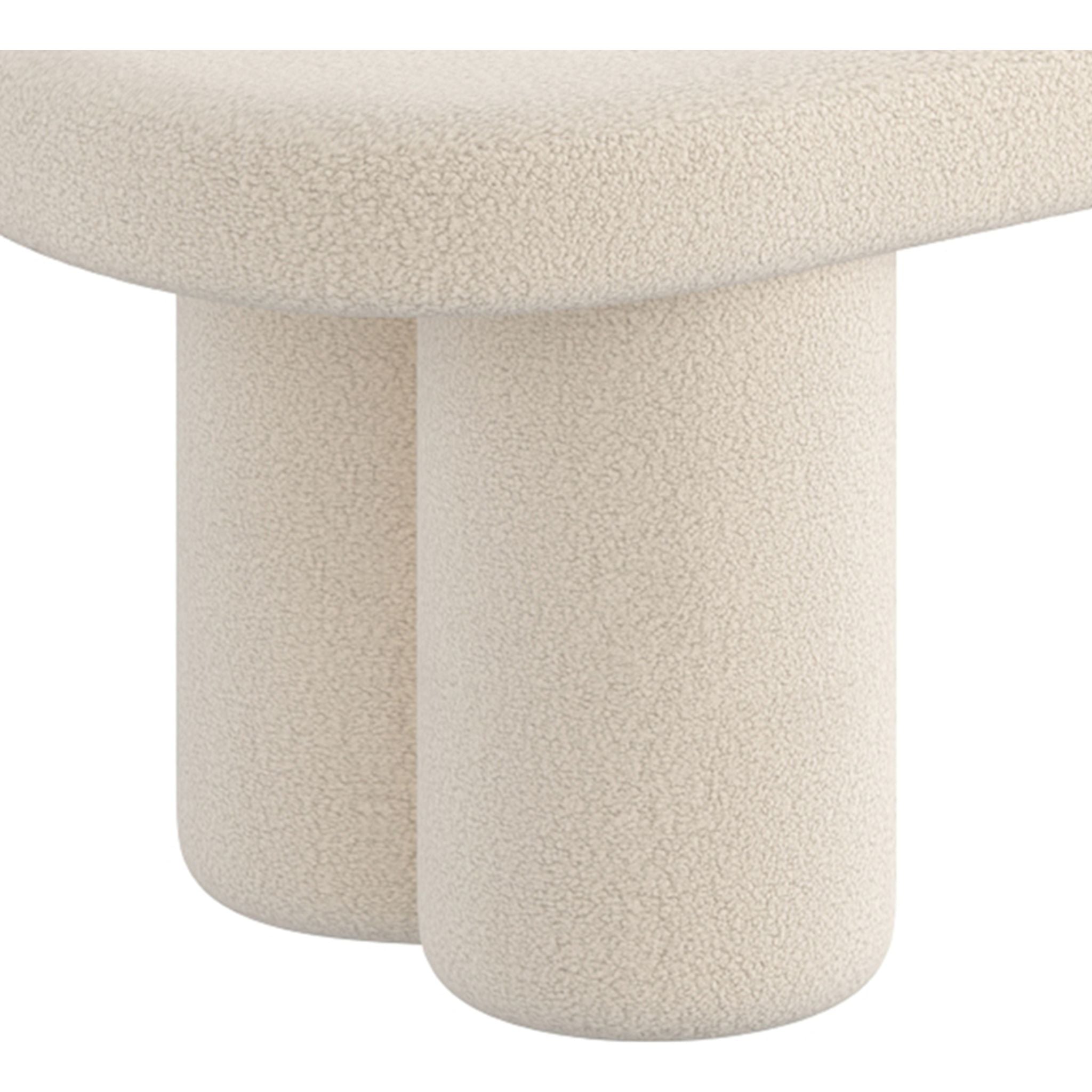 Azoro Bench - Warm Grey Upholstered Indoor/Outdoor Seating - Perfect for Patio, Garden, and Living Room Decor