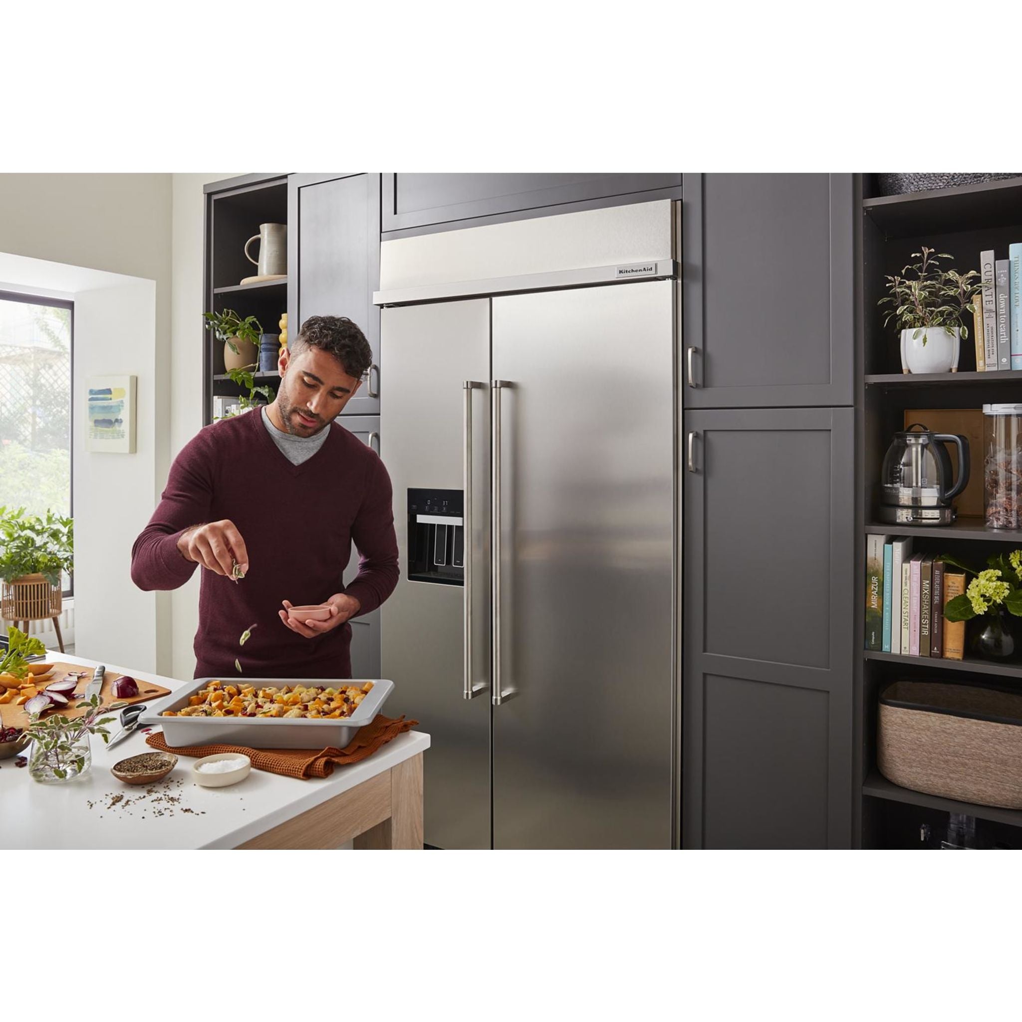 KitchenAid KBSD702MPS 36-Inch Built-In Refrigerator - Stainless Steel, Counter Depth, Energy Star Certified - Perfect for Modern Kitchens & Open Concept Homes