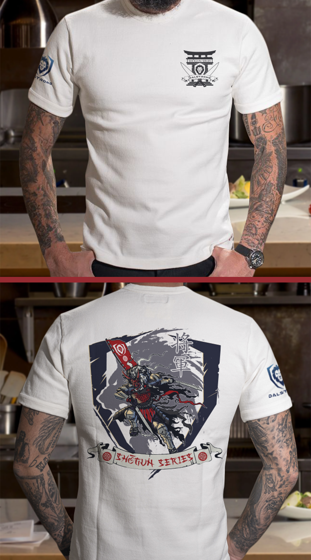 Shogun Series War Dance T-Shirt - Premium Samurai Graphic Tee for Men - Perfect for Cosplay, Anime Conventions & Streetwear Fashion