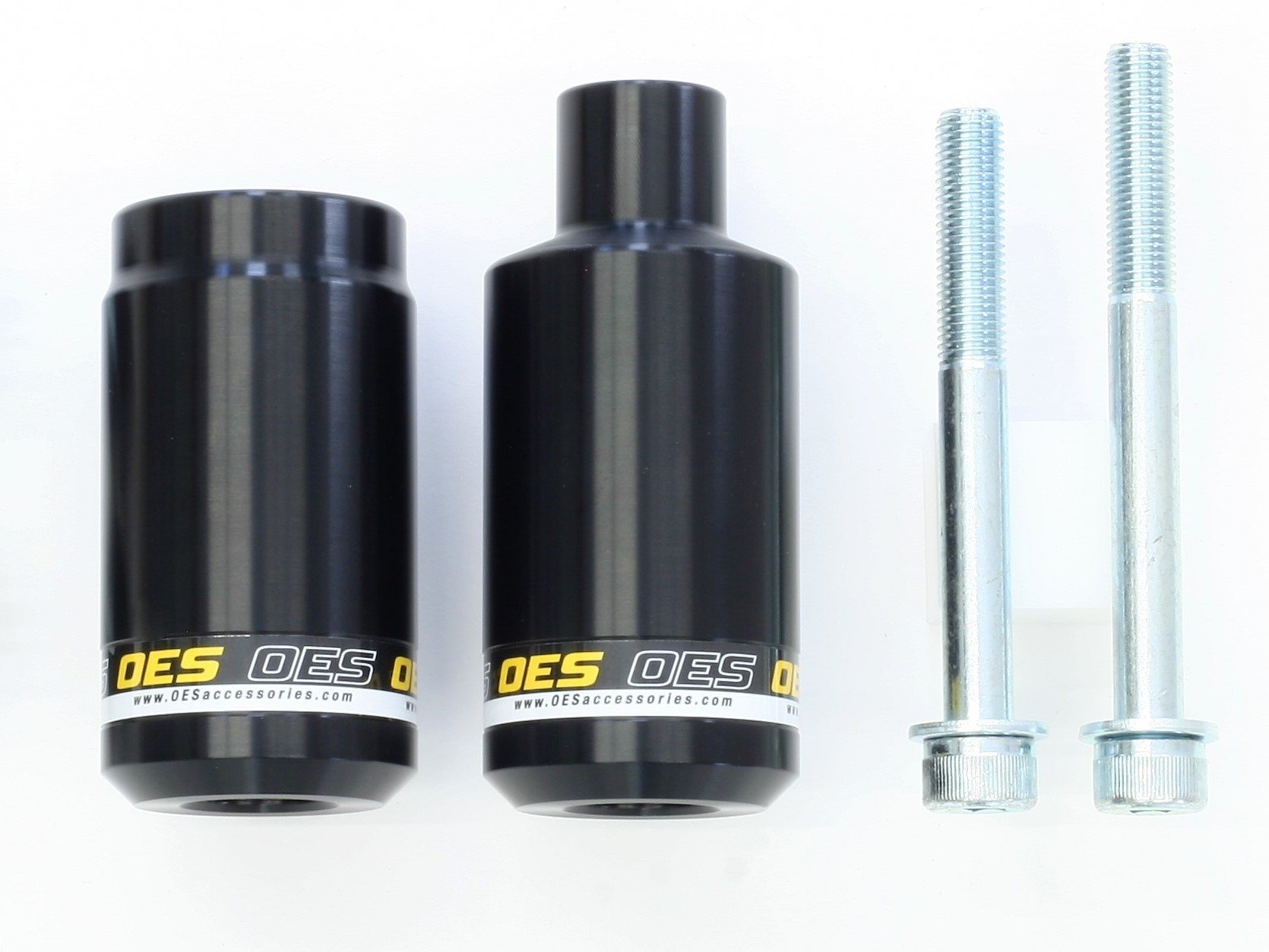 OES Accessories Frame Sliders for Kawasaki ZX10R 2011-2025 - Yellow Motorcycle Crash Protection | Perfect for Track Days, Street Riding & Bike Safety