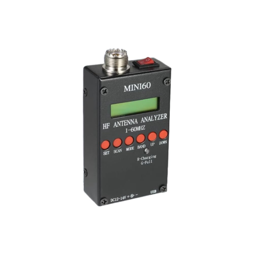 Mini60 Sark100 Antenna Analyzer 1-60MHz HF SWR with BT for Ham Radio Hobbyists