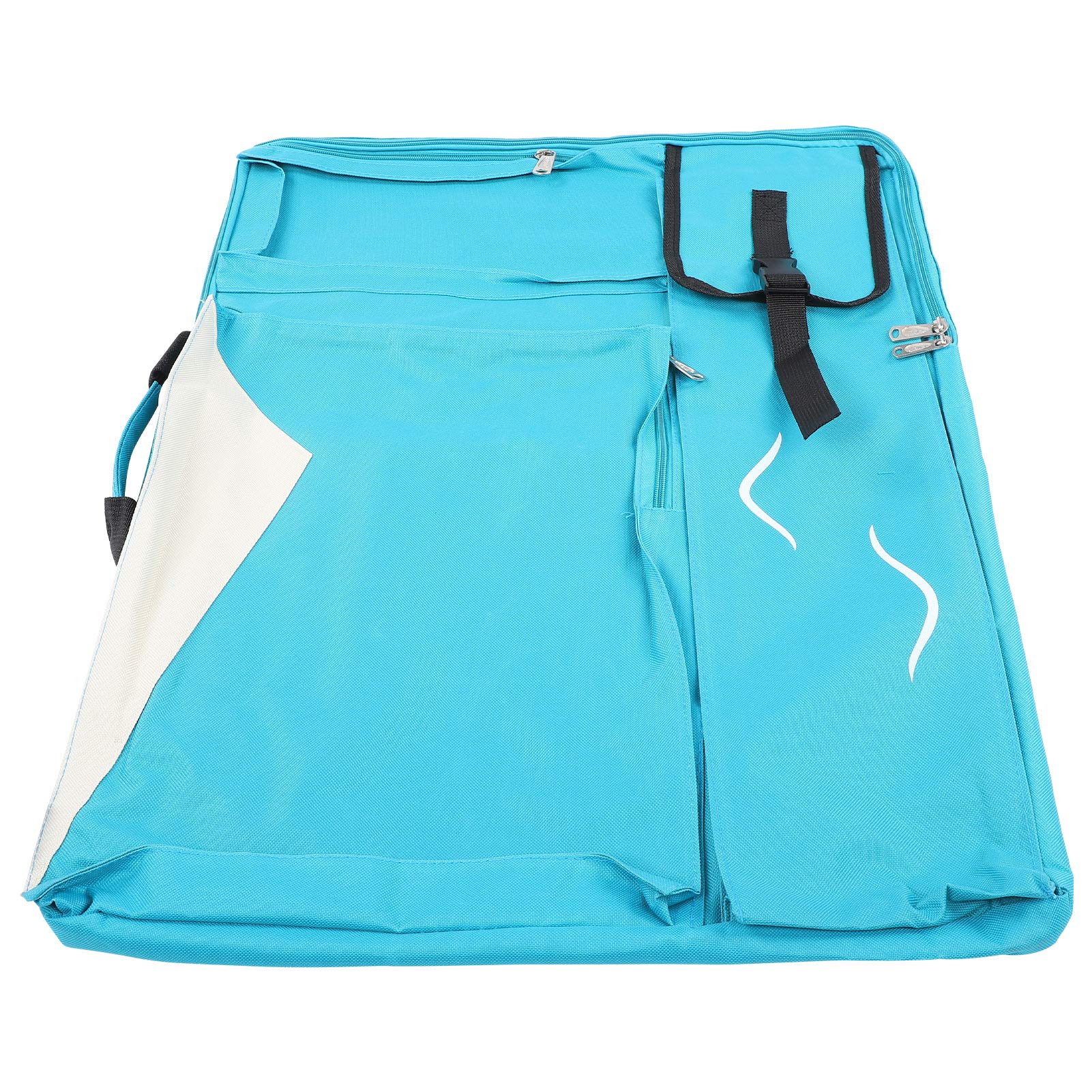 Waterproof Art Drawing Bag - Professional Sketch Board Backpack with Buckle Design, Multi-Functional Tote for Artists, Students & Travel - Light Blue - Perfect for Outdoor Sketching, School Projects & Traveling