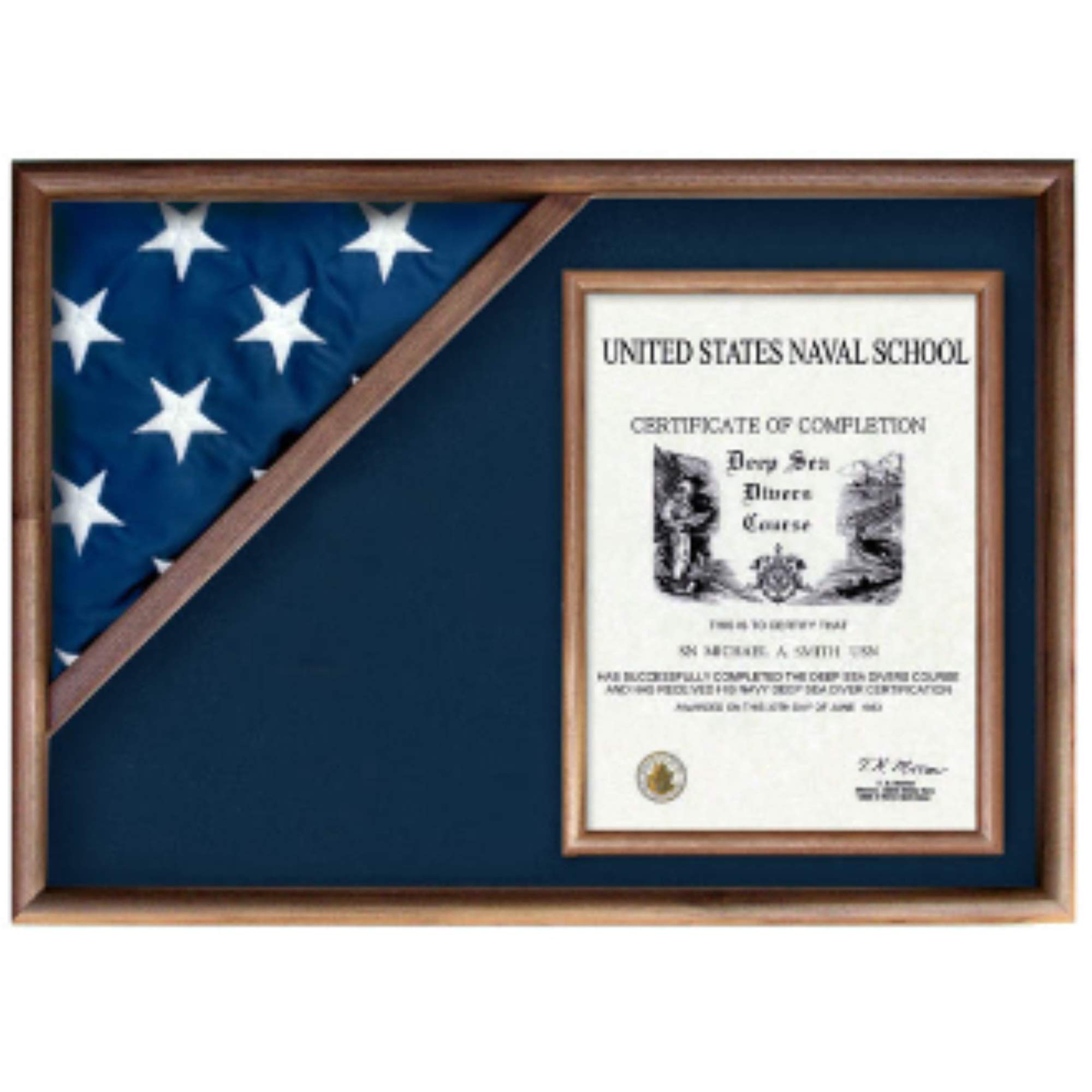 3' x 5' Corner Flag Display Case - Durable Flag Storage Box for Indoor/Outdoor American & Sports Flags - Perfect for Home, Office, Stadium & Game Day Decor