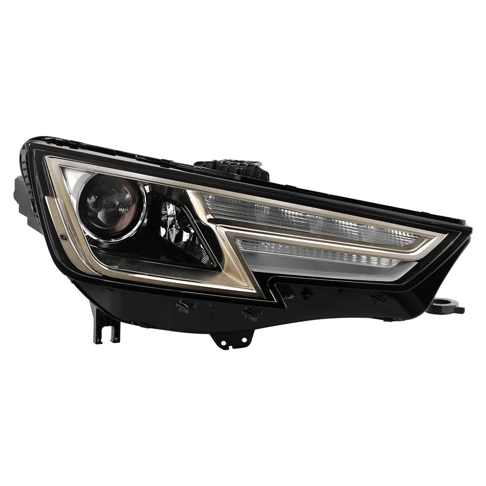 Premium Aftermarket OEM Style Headlights for 2017-2019 Audi A4 & S4 - Direct Replacement with Factory Xenon (Passenger Side) - Perfect for Night Driving & Car Upgrades