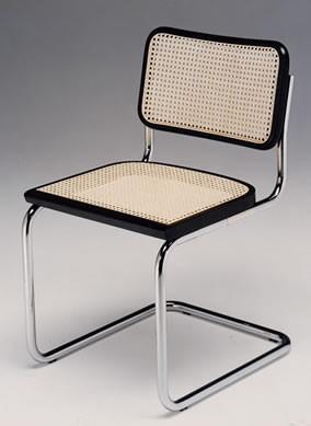 Marcel Breuer Cesca Cane Side Chair - Black Wood Frame & Woven Cane Seat | Mid-Century Modern Dining Chair for Kitchen, Dining Room & Office | Ergonomic & Stylish Home Decor
