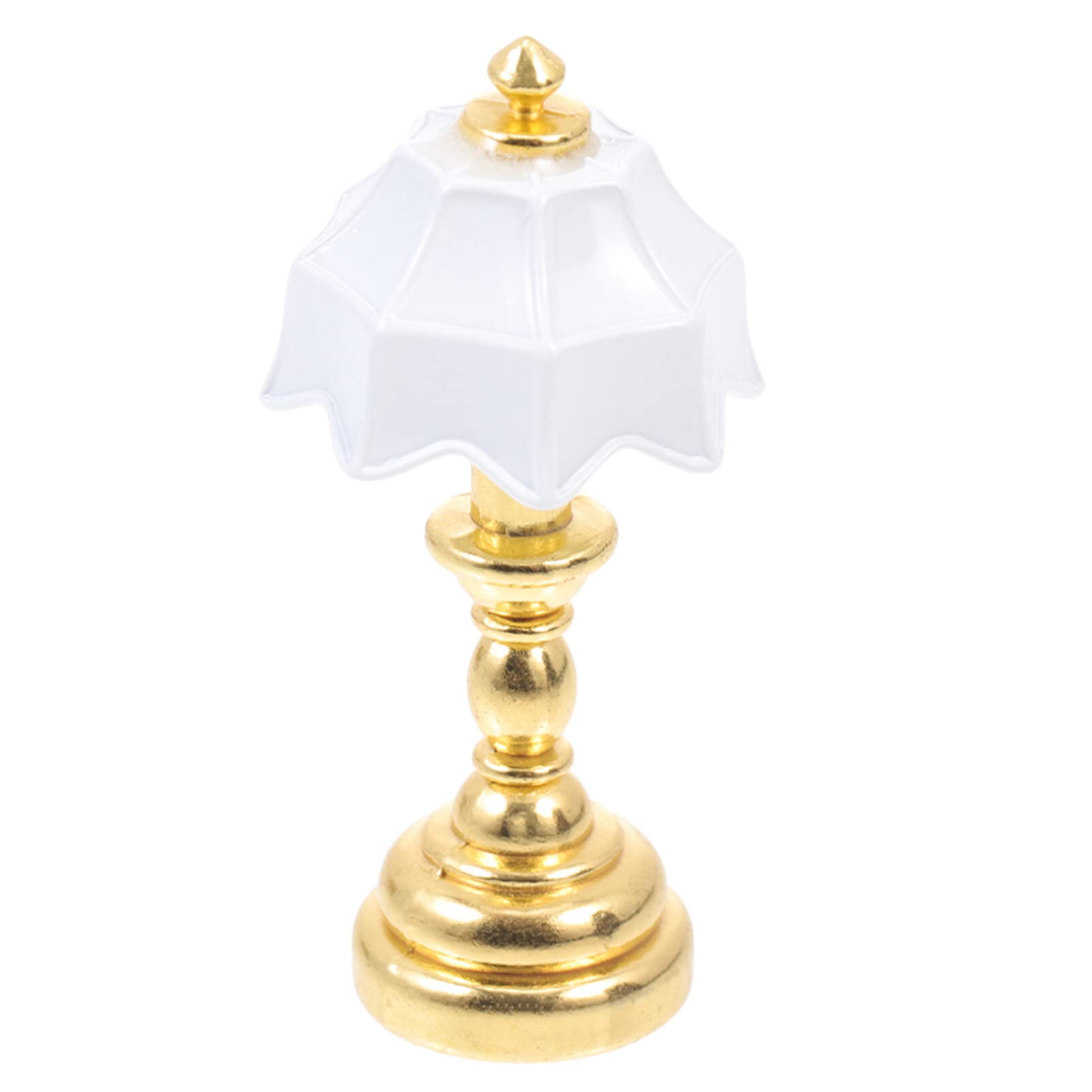 Miniature Dollhouse Table Lamp - Tiny Street Lamp for Dolls House, Bedside Night Light, Garden Pot Decor - Perfect for Dollhouse Furniture, Toy Home Decor & Miniature Scenes