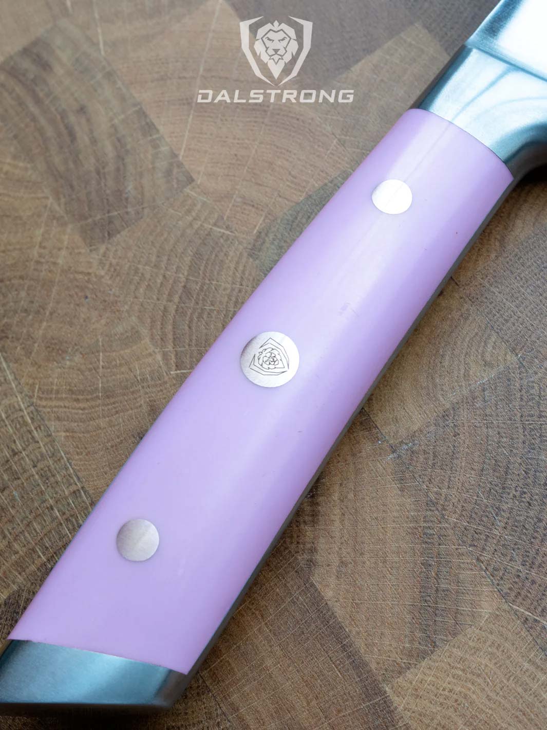 Premium 8-Inch Chef Knife with Lilac Handle - Gladiator Series NSF Certified by Dalstrong - Perfect for Professional Chefs & Home Cooking