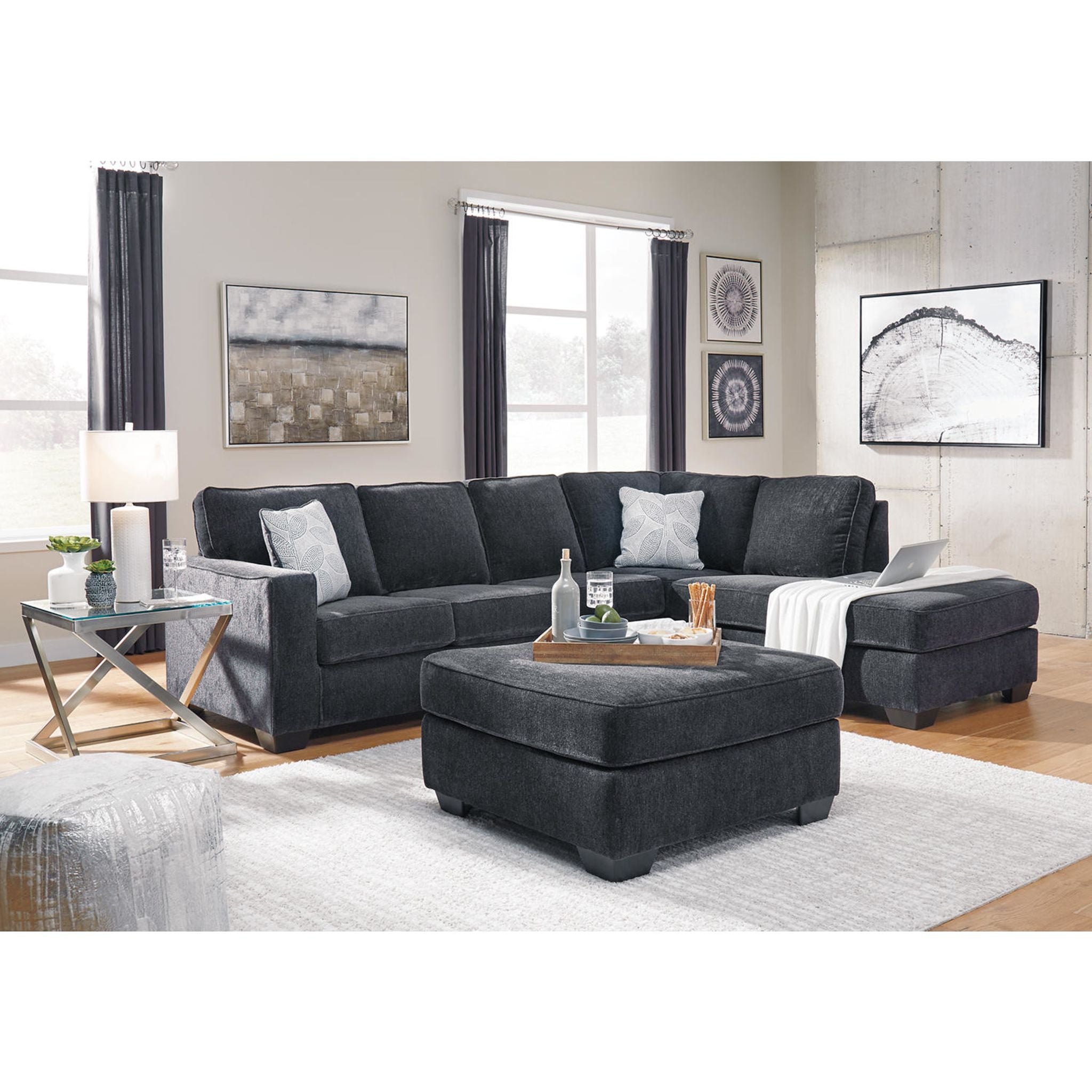 Altari 2-Piece Sectional Sofa with Chaise Lounge - Modern L-Shaped Living Room Furniture for Small Spaces & Apartments
