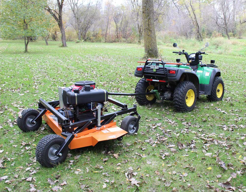 Brave Finish 60-Inch Cut Pull Behind Mower with GXV630 Honda Engine - Perfect for Large Yard Maintenance & Commercial Landscaping