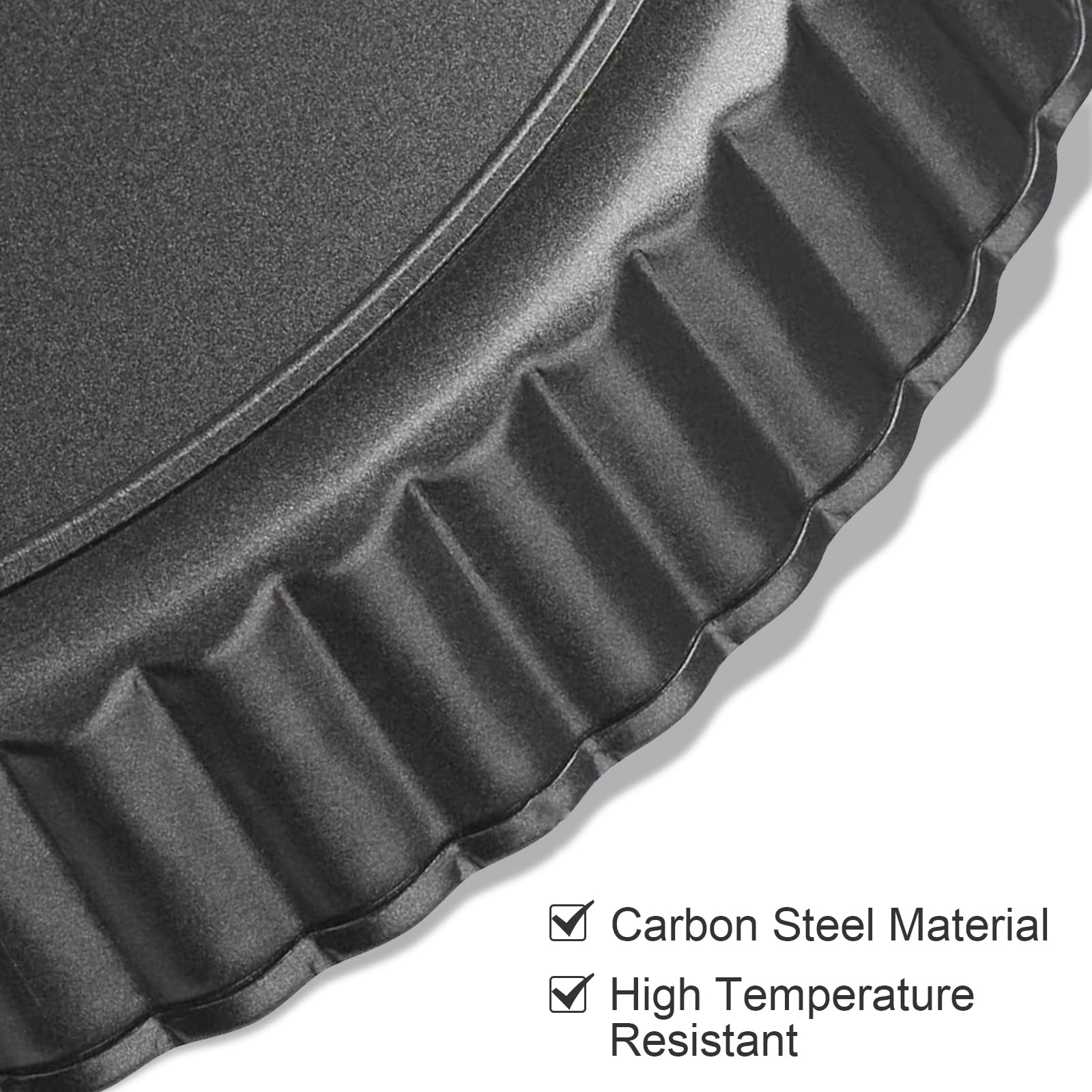 7 Inch Nonstick Tart Pan with Removable Base - Fluted Pie Pan for Baking Tarts, Quiche, Pizza & Cakes | Perfect for Home Bakers & Professional Chefs | Ideal for Holiday Desserts, Dinner Parties & Baking Classes