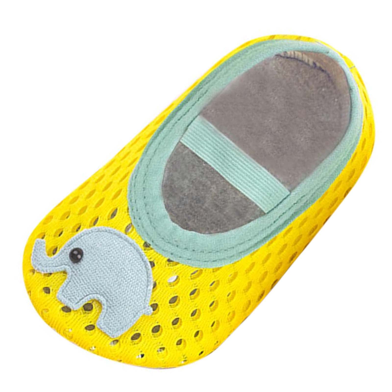 **Toddler Water Shoes for Boys & Girls - Non-Slip Quick-Dry Swim Shoes, Lightweight Barefoot Beach & Pool Socks (Cartoon Design, Gray, 12-15 Months) - Perfect for Swimming, Beach Play & Water Activities**
