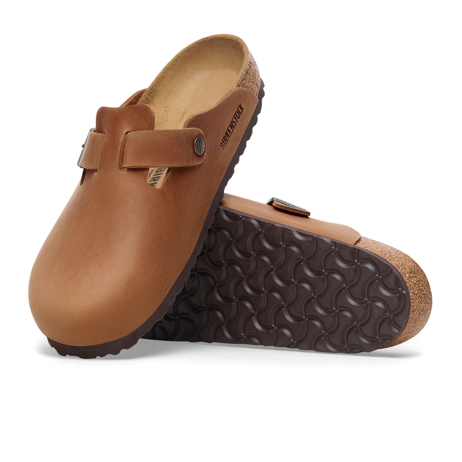 Birkenstock Boston Clog for Men - Cognac Oiled Leather Comfortable Unisex Sandals | Perfect for Home, Office & Casual Wear