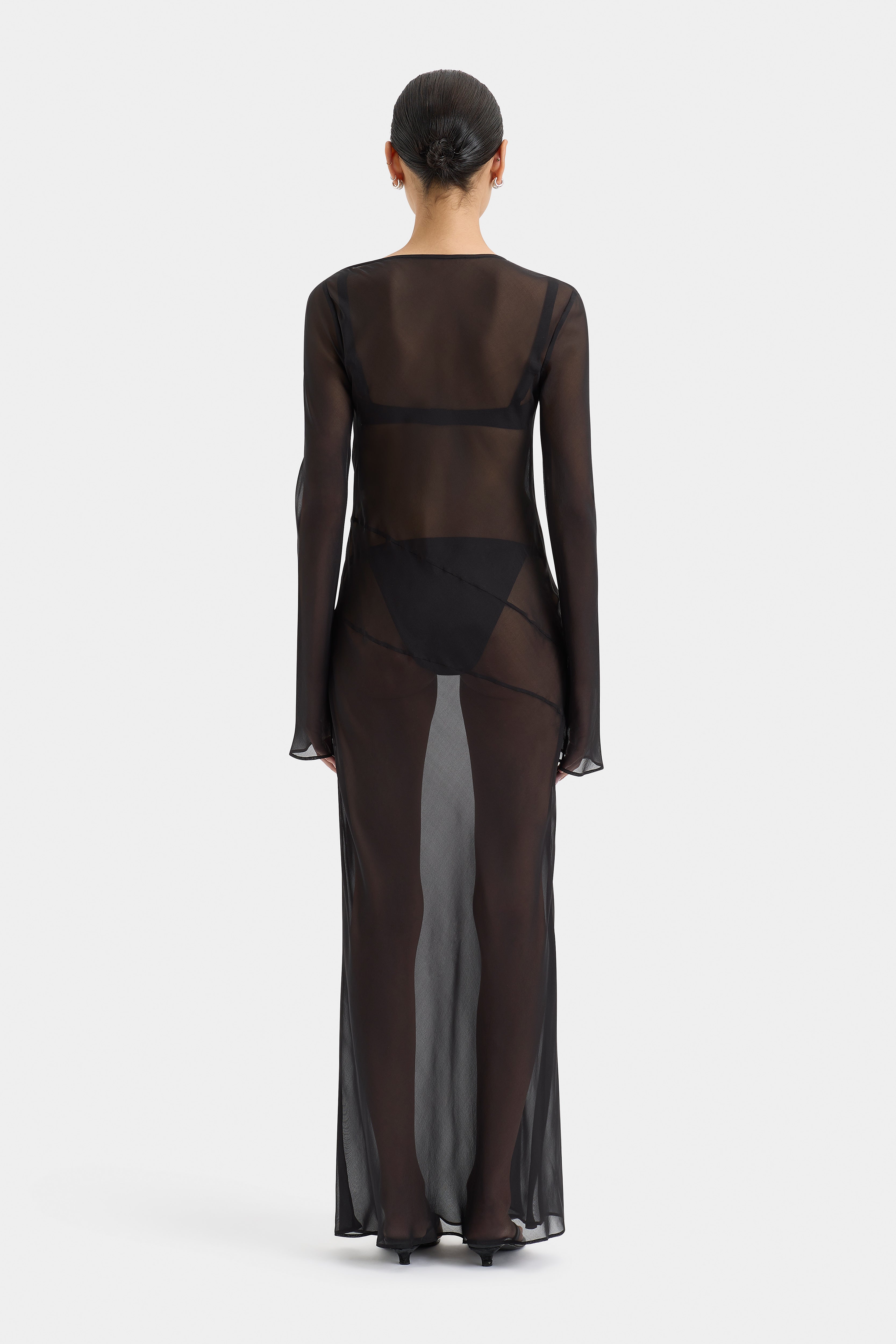 Elegant Strobe Long Sleeve Party Dress for Women - Perfect for Evening Events, Night Out & Special Occasions