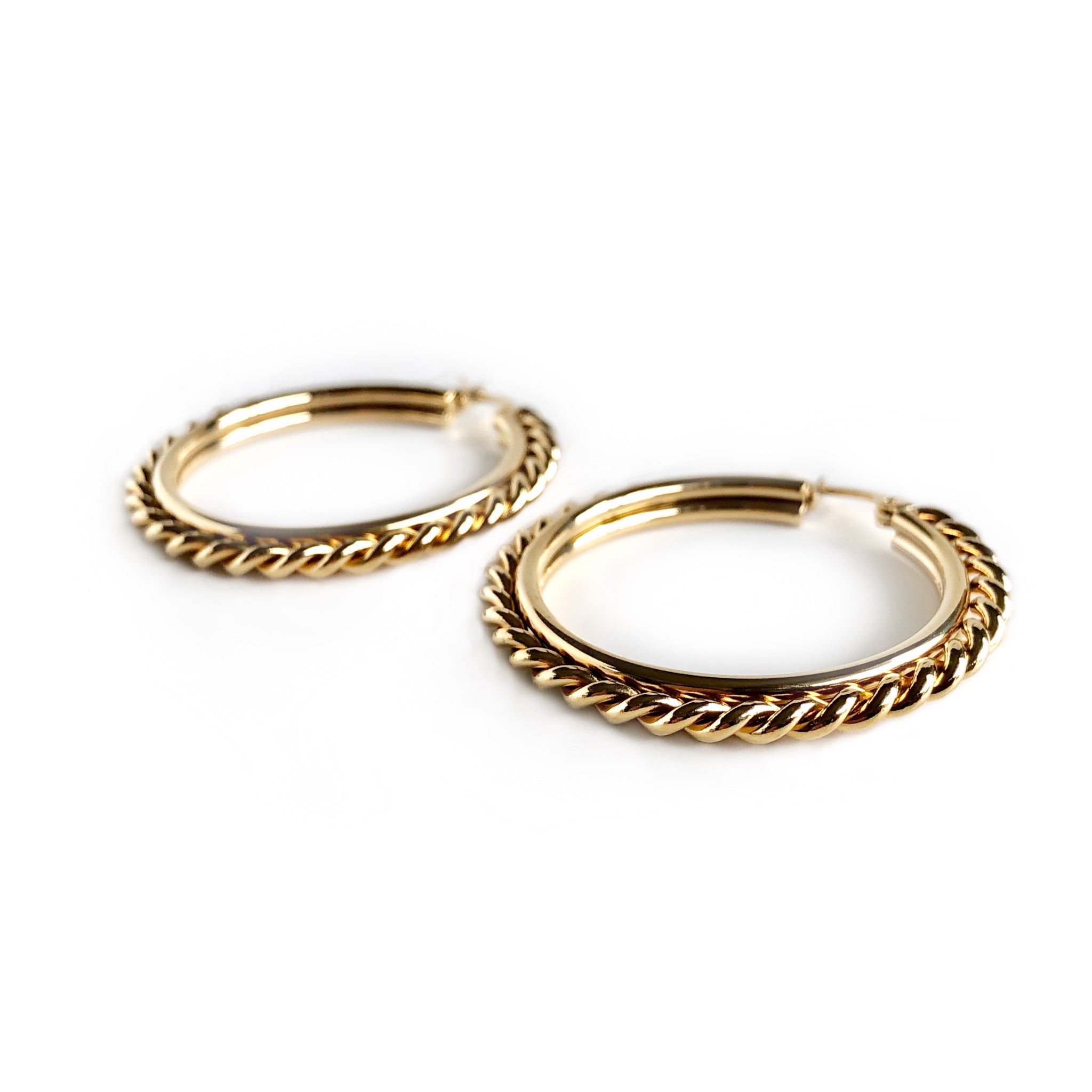 Stylish Twist Hoop Earrings for Women - Trendy Gold & Silver Dangle Earrings - Perfect for Parties, Weddings & Everyday Wear