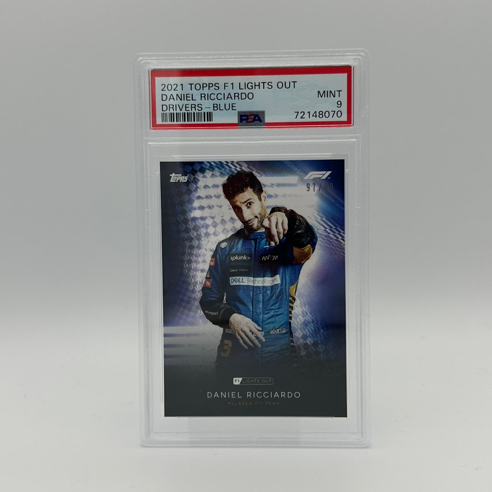 PSA 9 1997-99 Daniel Ricciardo Blue Parallel Racing Card - Perfect for Collectors, Sports Memorabilia & F1 Fans