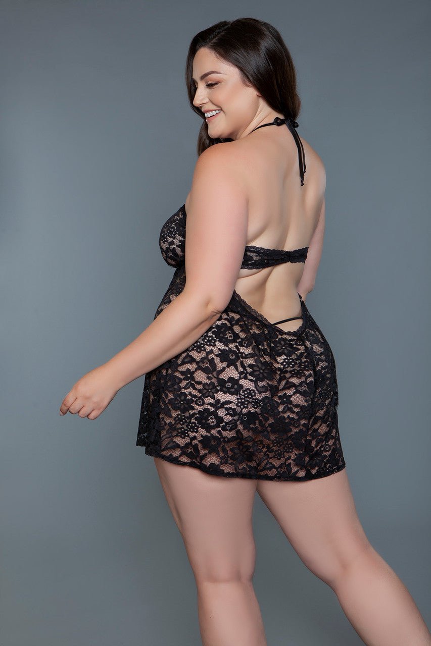 BeWicked Women's Rue Chemise 2253P - Sexy Lingerie Nightwear for Valentine's Day & Romantic Evenings