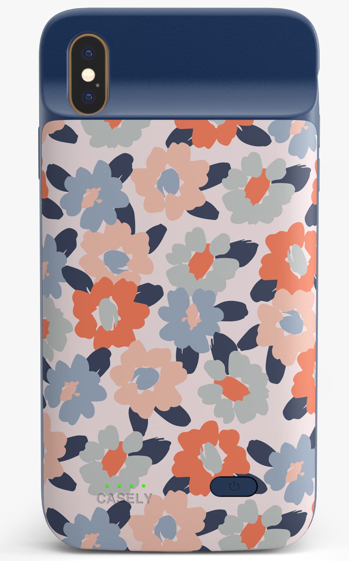 Casely iPhone Xs Max Phone Case - Pastel Floral Design, Field of Flowers Pattern | Slim Protective Cover Compatible Only with iPhone Xs Max (Power 2.0 Collection) | Perfect for Everyday Use, Office & Travel Protection