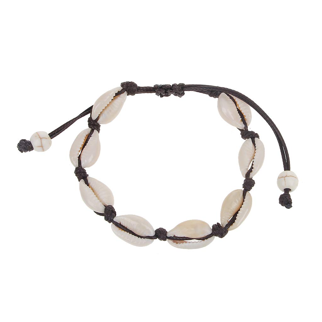 Handmade Natural Cowrie Shell Anklet Bracelet - Hawaiian Beach Jewelry for Women, Boho Chic Ankle Bracelet, Summer Festival Accessories | Perfect for Beach Vacations, Music Festivals & Boho Fashion
