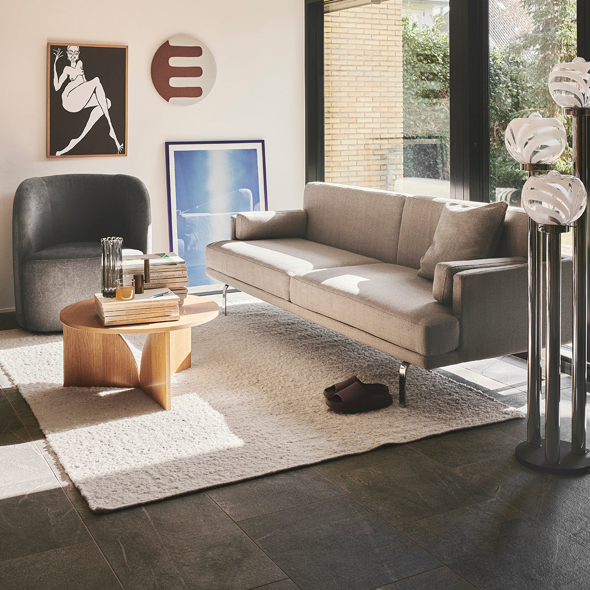 Premium Ernest Fabric 3-Seater Sofa - Comfortable Modern Living Room Couch for Home, Office & Lounge Areas