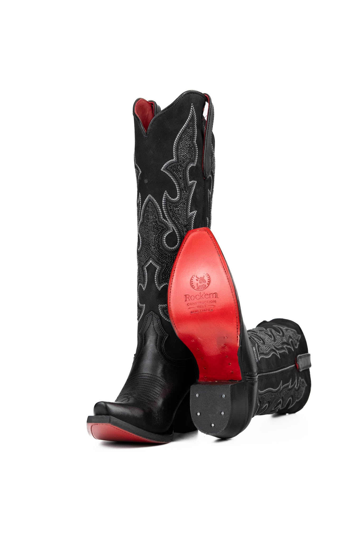 Makayla Women's Tall Red Bottom Snip Toe Cowgirl Boots - Western Fashion for Country Dancing & Rodeo Events