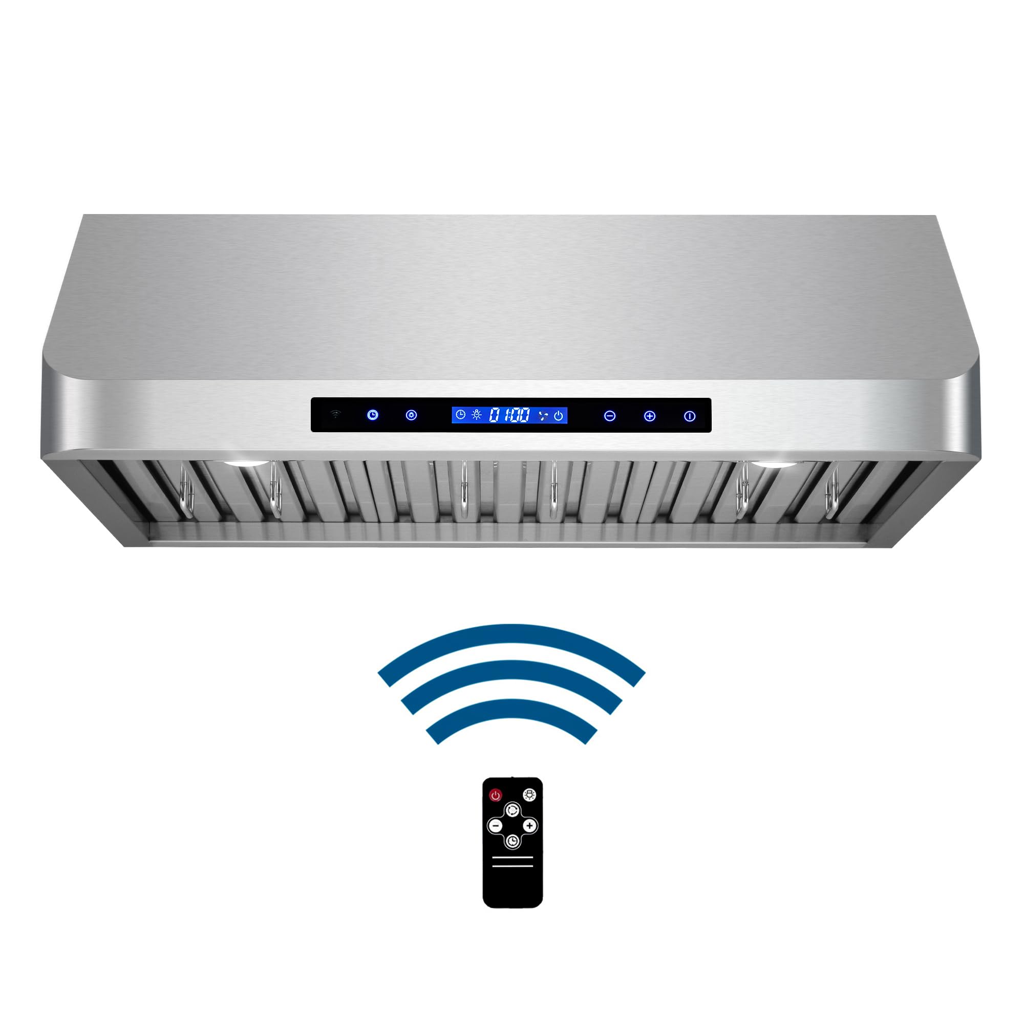 COSMO COS-QS75 30-Inch 500 CFM Ducted Under Cabinet Range Hood - Stainless Steel, Touch Control & LED Lights for Modern Kitchens | Perfect for Cooking, Ventilation & Home Upgrade