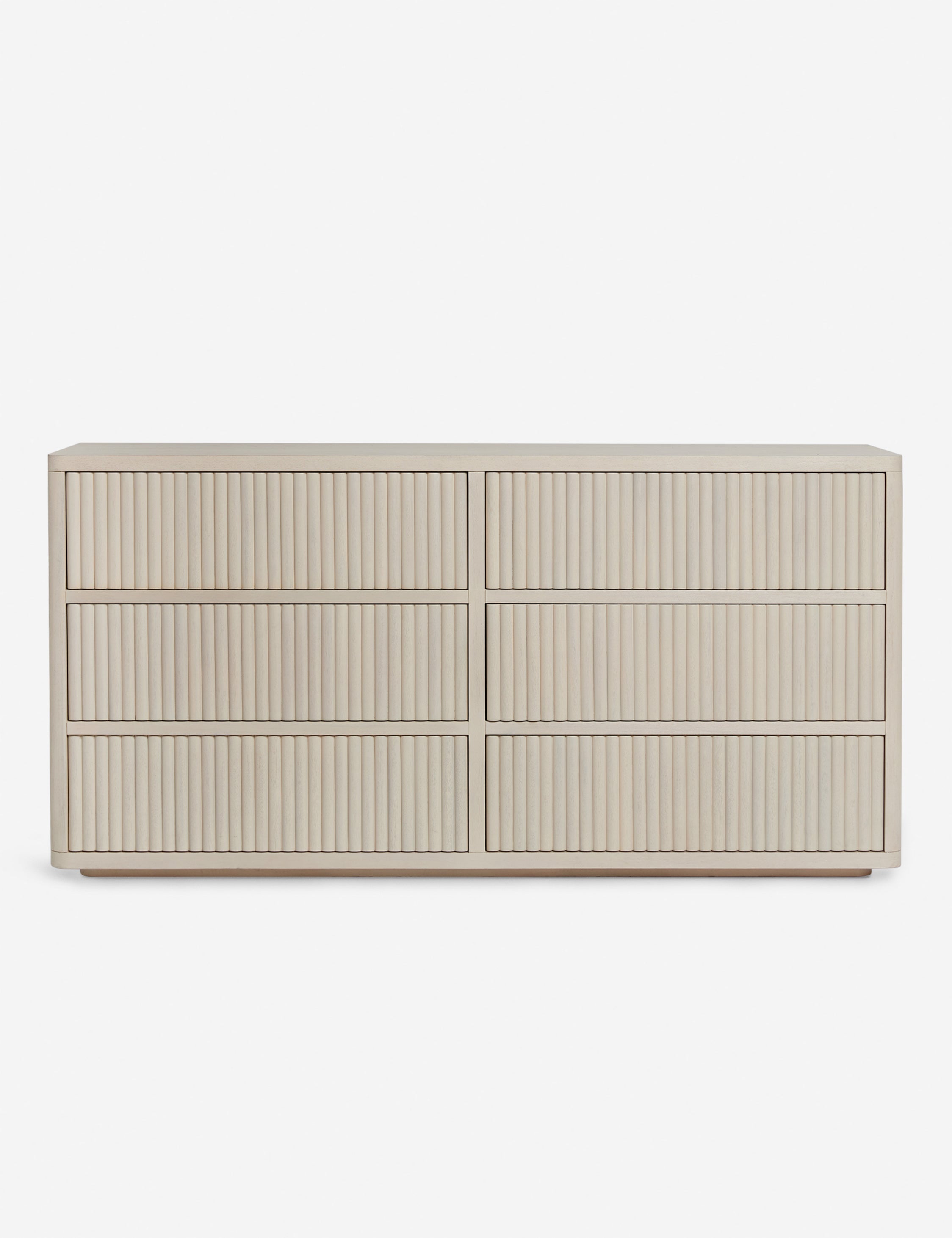 Rutherford 6 Drawer Dresser - Modern Wooden Chest of Drawers for Bedroom Storage & Organization - Perfect for Home, Apartment, and Dorm Room Decor