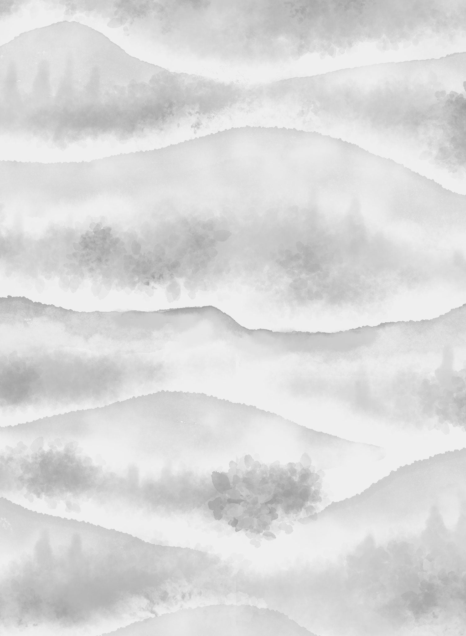Hillside Lullaby Wallpaper - Nature Inspired Floral Wall Mural for Nursery, Bedroom & Living Room Decor