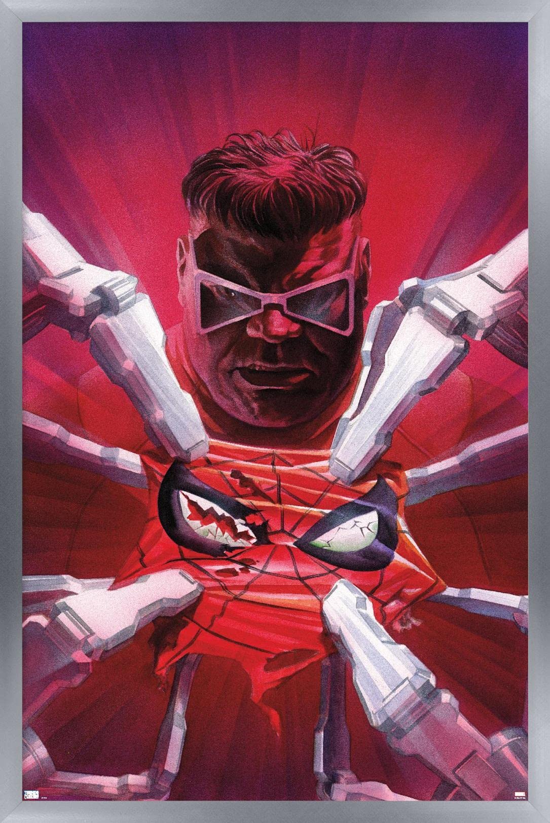 Marvel Comics Doctor Octopus Wall Poster - The Amazing Spider-Man #20 Silver Framed Art Print (22.4