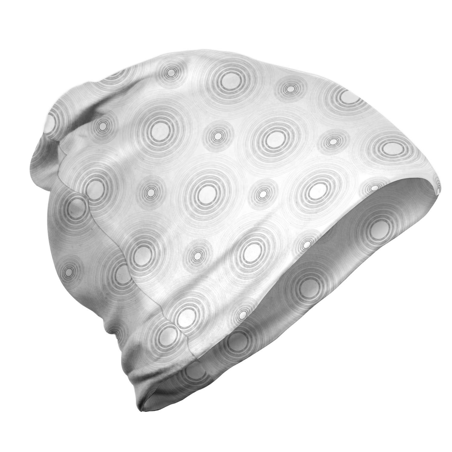 Ambesonne Unisex Beanie - Sketchy Geometric Design Winter Hat for Men & Women - Soft Knit Beanie for Hiking, Skiing, and Outdoor Activities in Cold Weather