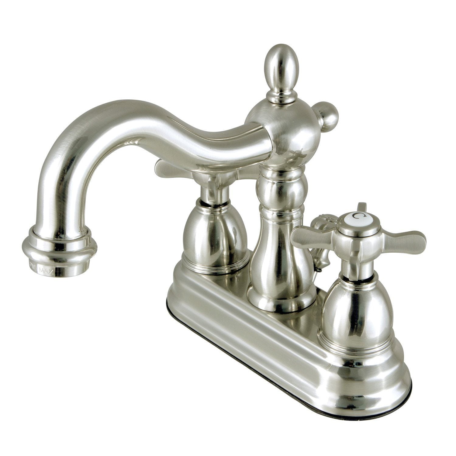 Essex 4 Inch Centerset Bathroom Faucet - Double Handle Deck Mount with Pop Up Drain - Perfect for Small Bathroom Sinks and Vanities