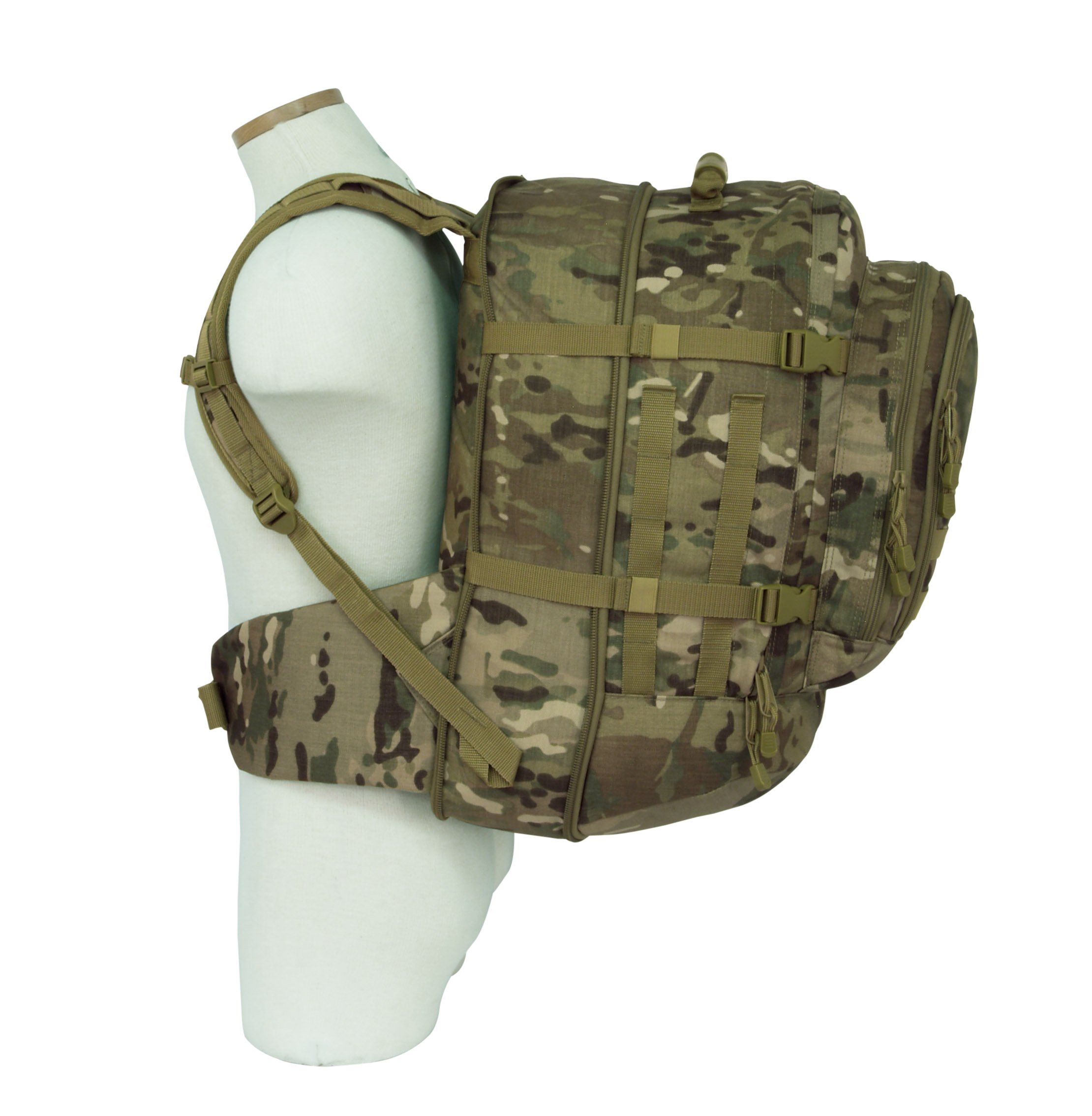 Mercury Tactical Gear Code Alpha 3-Day Stretch Tactical Backpack - Durable Military Backpack for Outdoor Adventures, Hiking & Survival - Multicam Camouflage - One Size Fits All