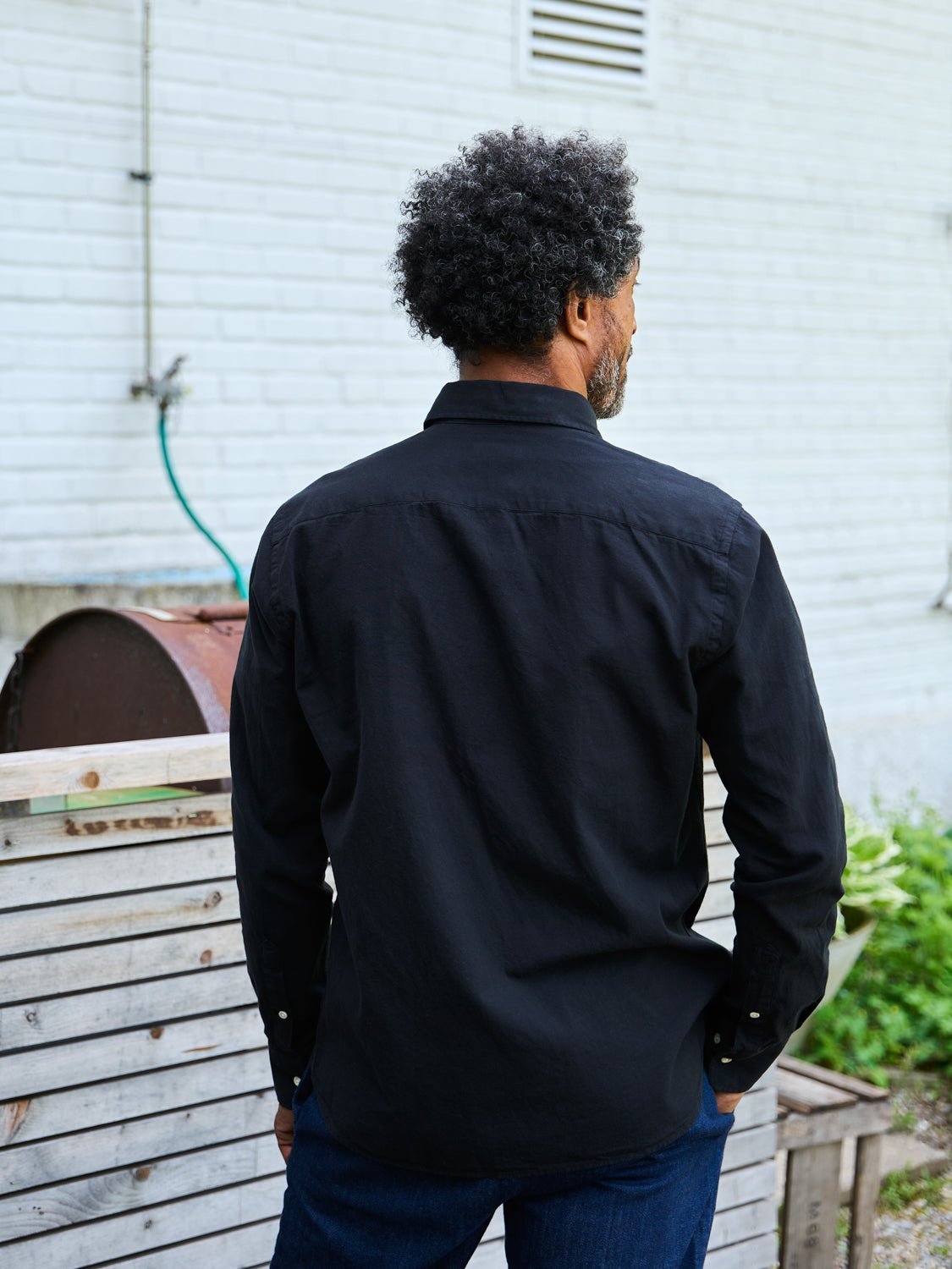 Premium Black Campo Shirt for Men - Stylish Casual Button-Up Shirt for Everyday Wear & Office Outfits