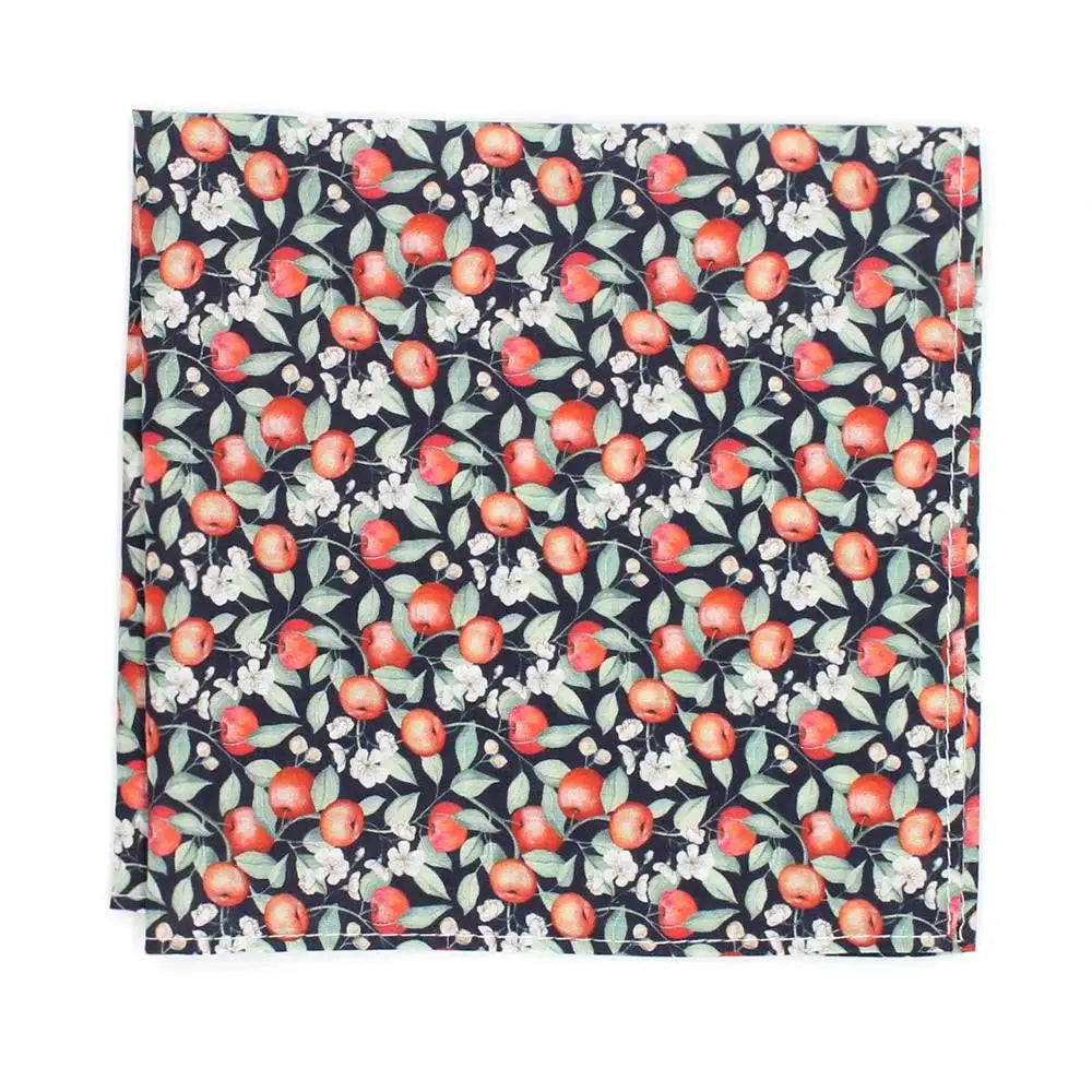 L A Smith Elvington Orchard Hank - Premium Liberty Fabric Handkerchief for Men & Women - Perfect for Weddings, Gifts, and Everyday Elegance