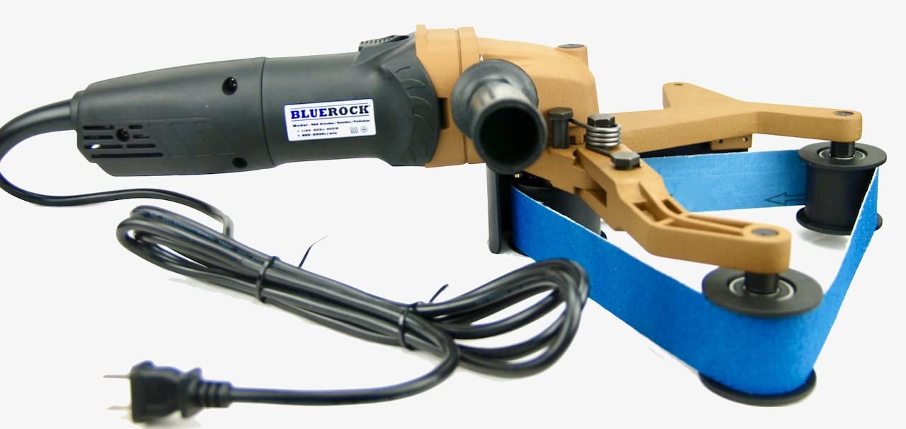 BLUEROCK Tools 40A & 100 Belts Pipe Polisher Grinder Sander - Compatible with Metabo - Perfect for Metal Polishing, Wood Sanding, and DIY Home Improvement Projects