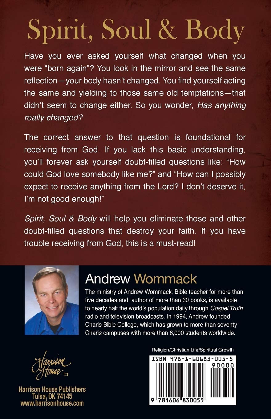 Spirit, Soul and Body - Christian Spiritual Growth Book for Personal Development & Biblical Study | Perfect for Bible Study Groups, Personal Devotion & Gift Giving