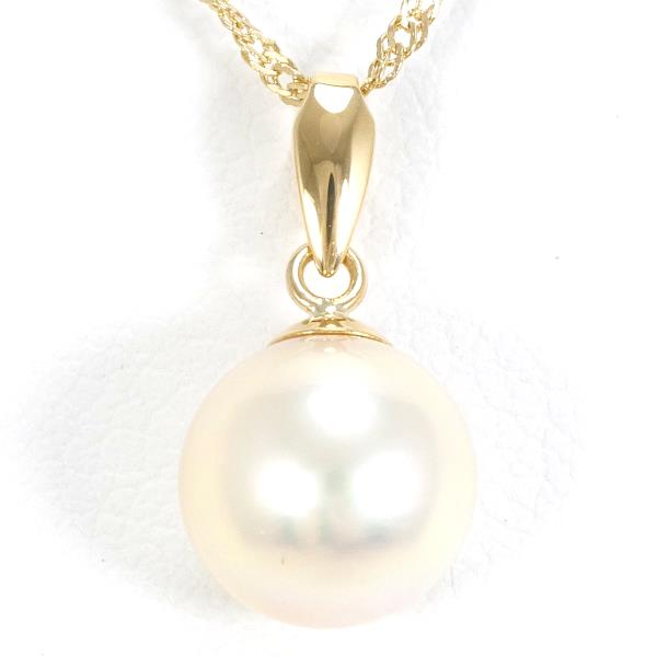 18K Yellow Gold Pearl Necklace for Women - Elegant Luxury Jewelry Gift for Birthday, Anniversary & Special Occasions