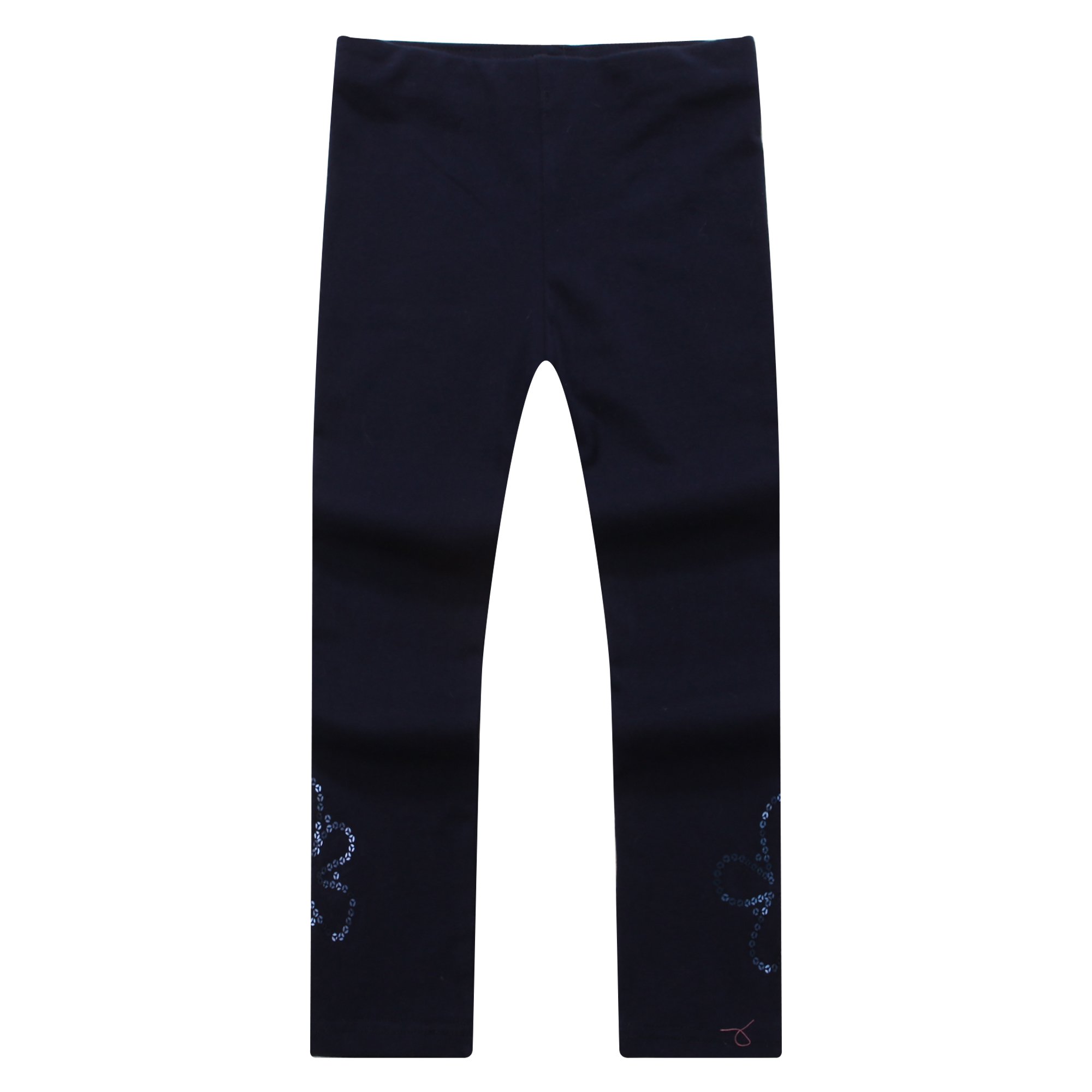 Richie House Sparkle Sequins Leggings for Girls - Soft Stretchy Comfortable Leggings for Toddler & Little Girls - Perfect for Playdates, Parties & Everyday Wear