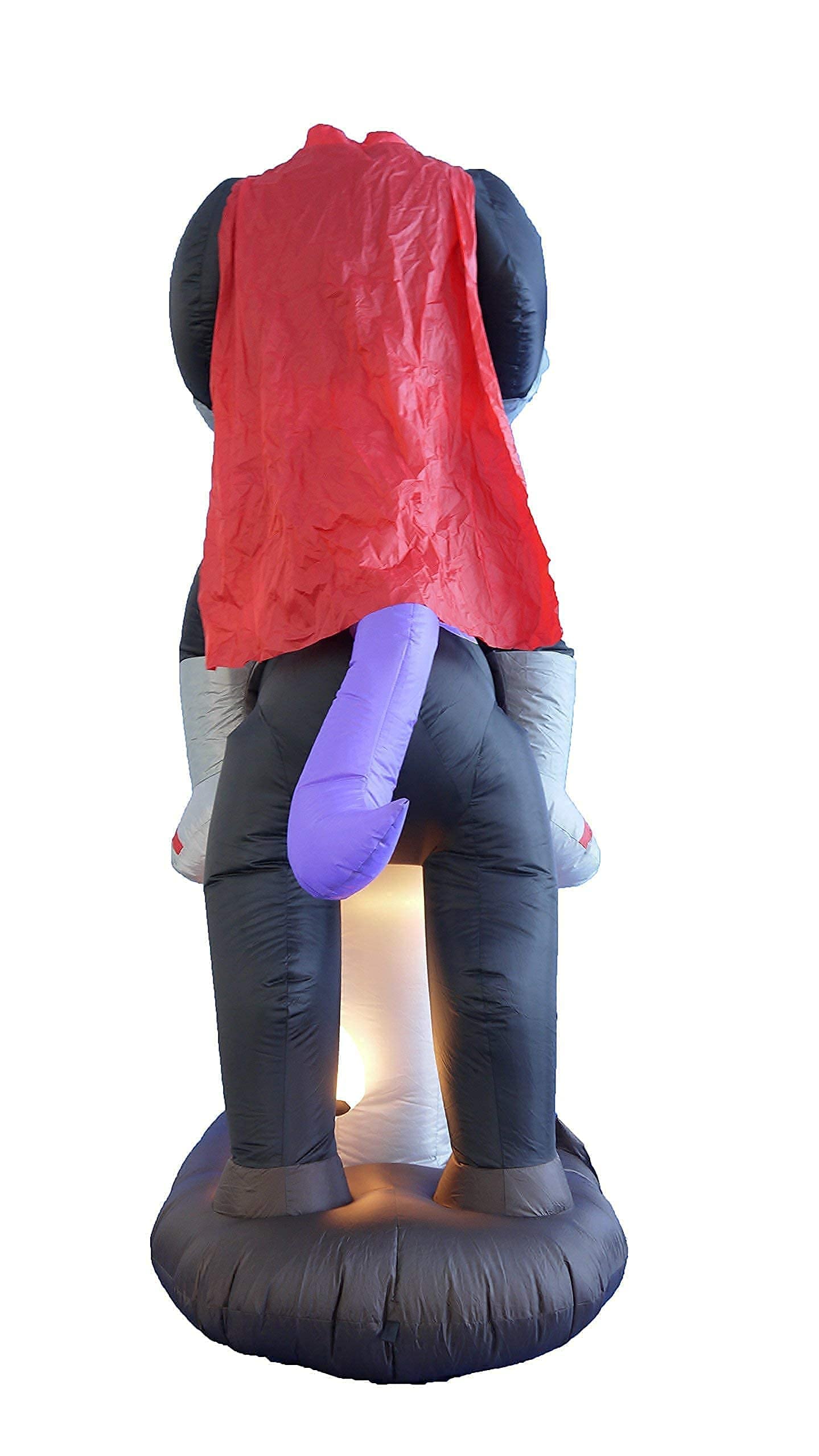6.5FT Inflatable Headless Horseman with Pumpkin Tombstone & 6FT Happy Birthday Cake Blowup Decorations - Halloween & Birthday Party Bundle for Outdoor Yard, Home, and Event Decor