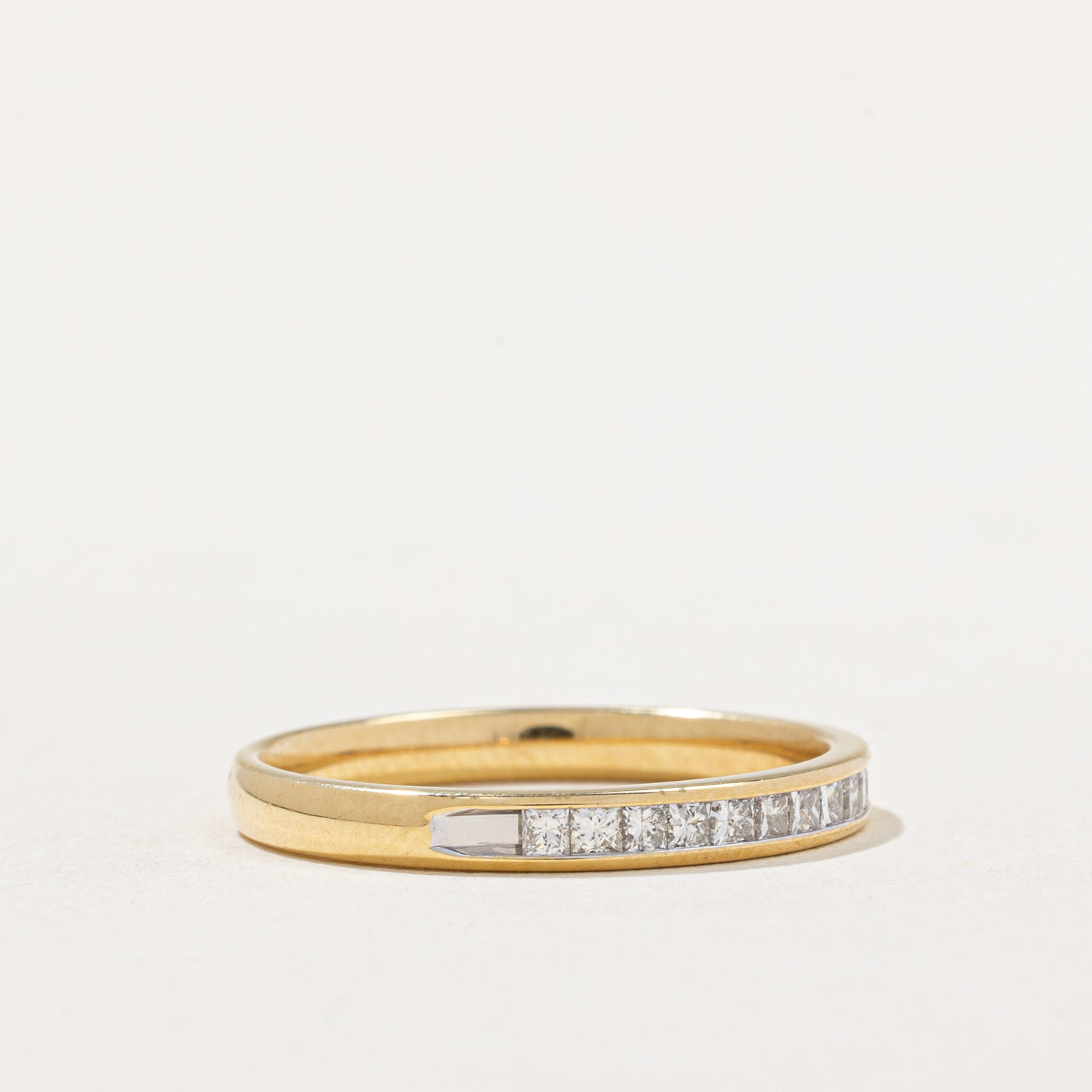 Channel Set Semi Eternity Diamond Wedding Band Ring - 0.25 Carat Total Weight (ctw) | Size 7 | Perfect for Engagement, Anniversary & Bridal Jewelry Gifts