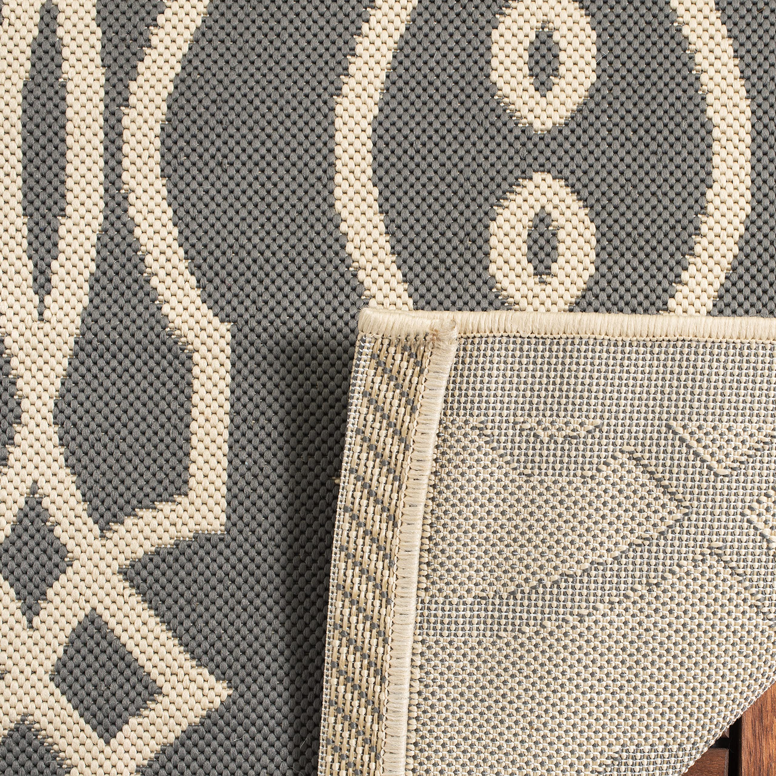 Martha Stewart x Safavieh 8x11.2 ft Cement Indoor Outdoor Waterproof Rug - Easy Clean, Stain Resistant for Patio, Backyard, Mudroom, Porch, Deck & High Traffic Areas