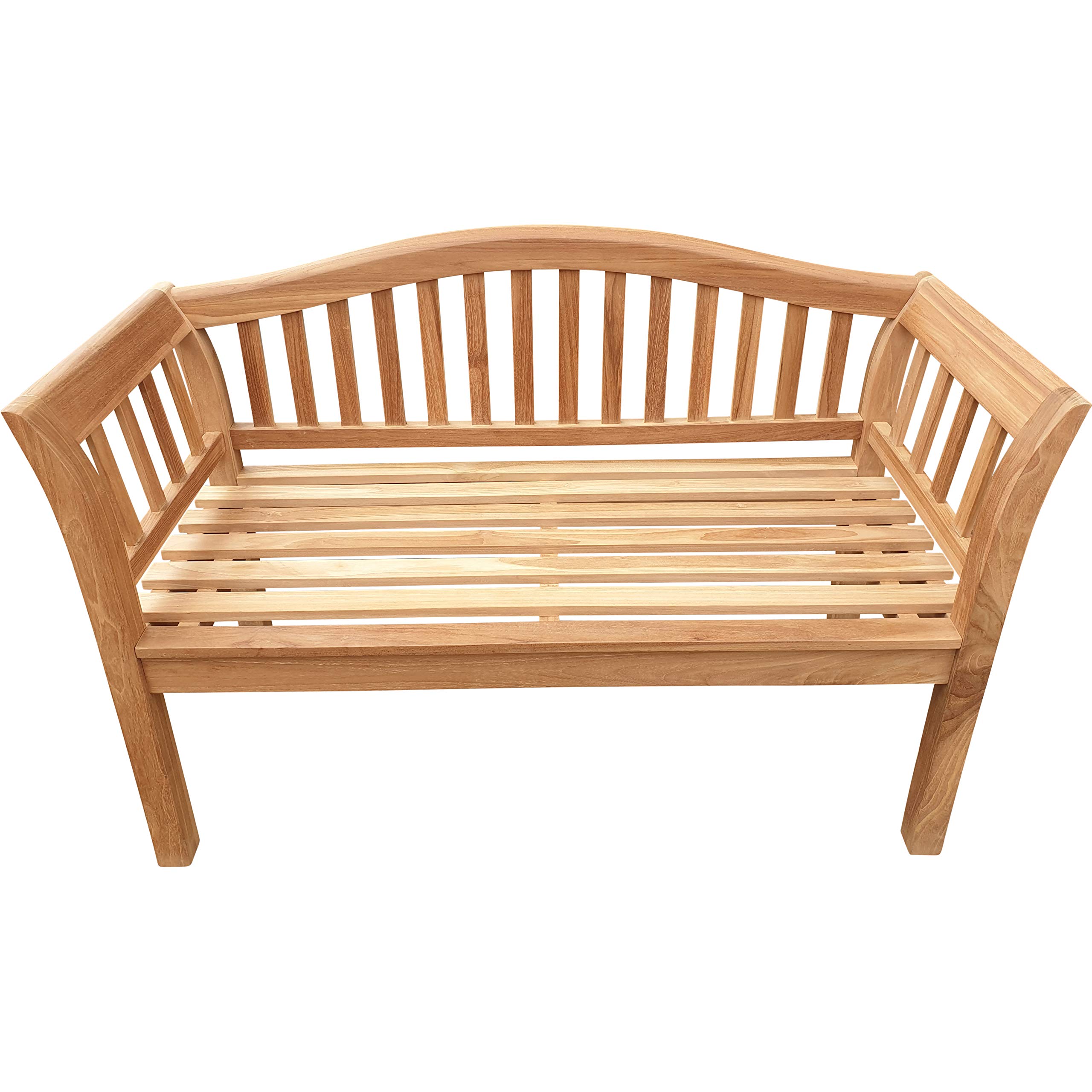 Premium 4-Foot Teak Wood Outdoor Patio Bench by Seven Seas – Durable & Weather-Resistant for Garden, Deck, and Backyard Relaxation