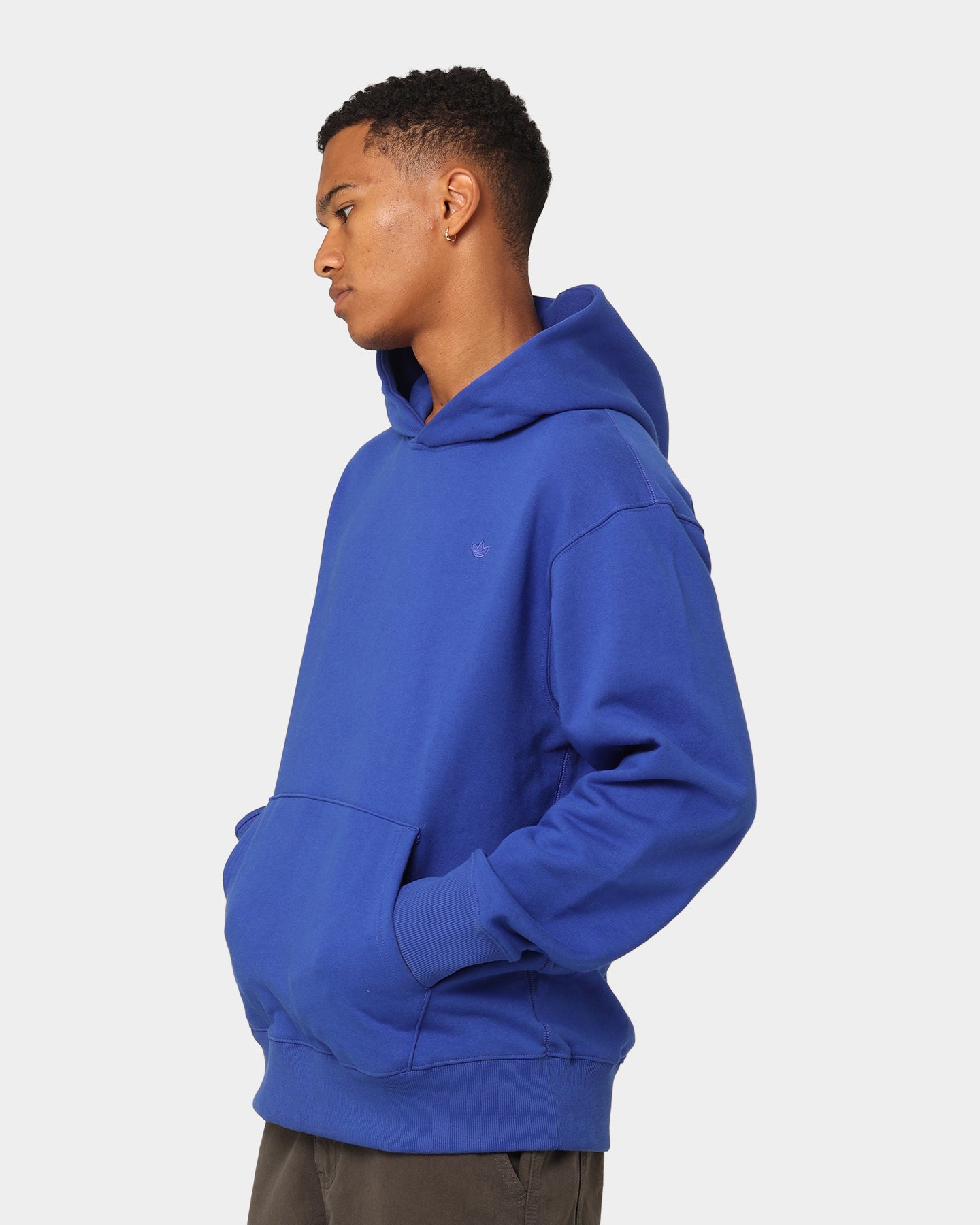 Adidas Originals French Terry Hoodie for Men & Women - Semi Lucid Blue | Comfortable Cotton Pullover Sweatshirt | Perfect for Gym, Running & Casual Wear