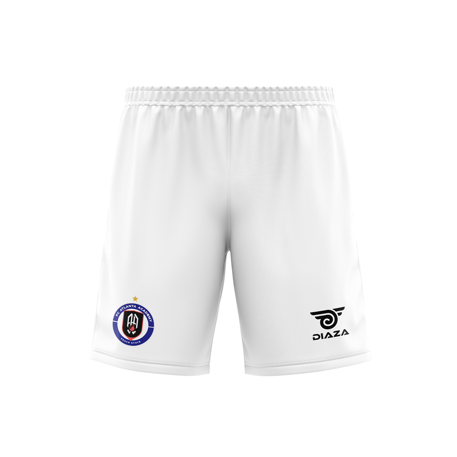FC Atlanta Tri-Tone Soccer Practice Shorts - White - Comfortable & Breathable for Training & Matches